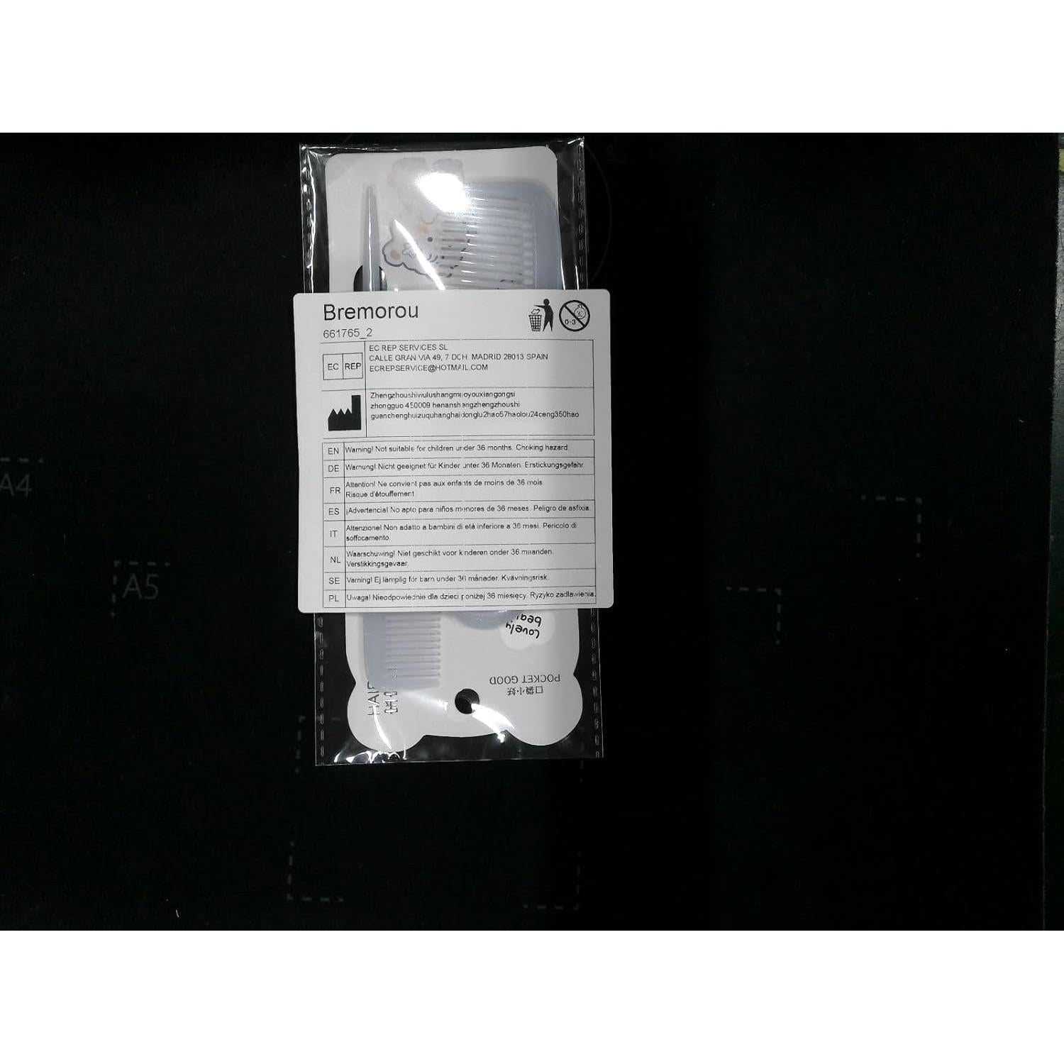 2 Pcs Small Cute Hair Comb Baby Comb Toddler Mini Set Fine Tooth Rat Tail Portable Anti-Static Plastic Hairdressing Gift Detangling Hairdressing Styling(Purple)