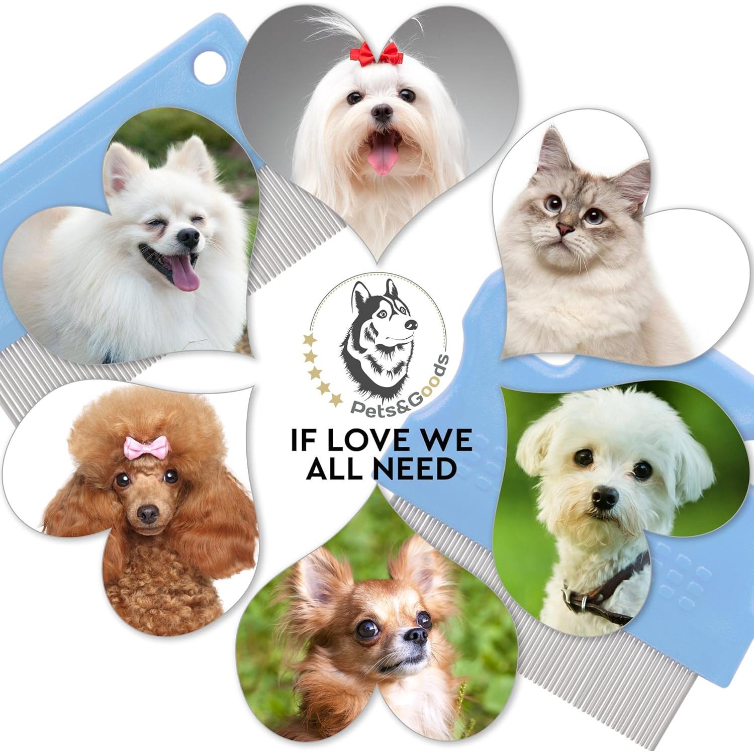 Peine Acicalador para Perros y Gatos Pets&Goods - Set de 2