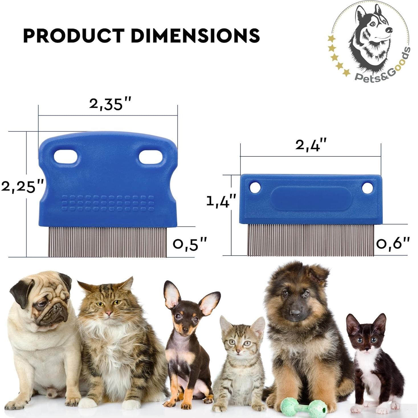 Peine Acicalador para Perros y Gatos Pets&Goods - Set de 2