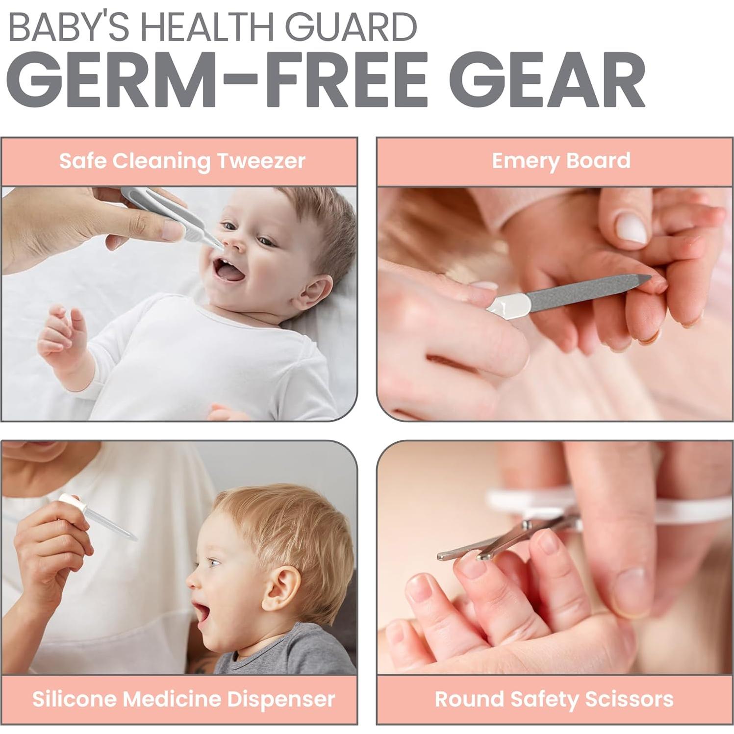 Kit de Aseo para Bebés Lulyboo 14 Piezas con Bolsa de Viaje