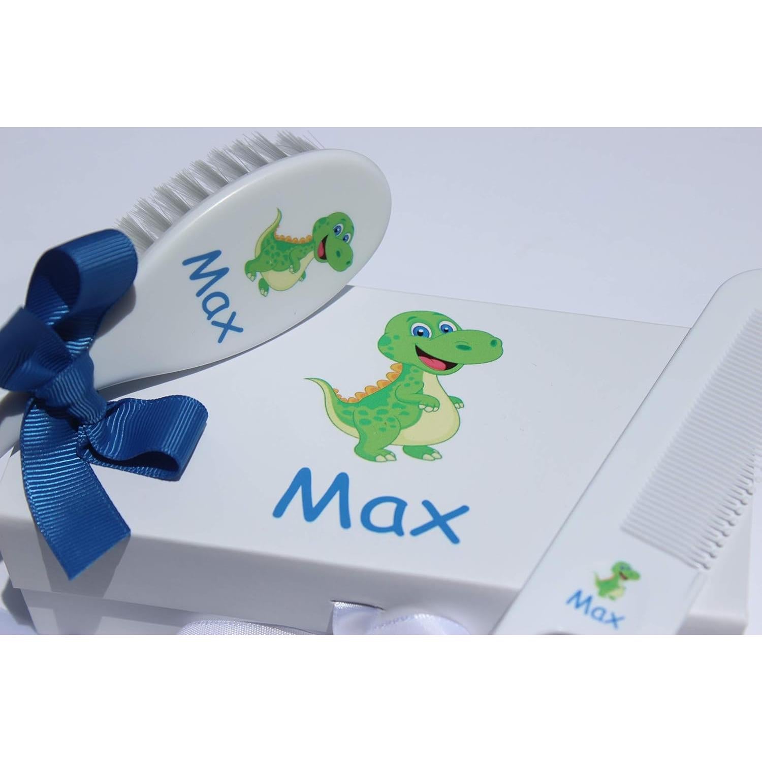 Set de Cepillo y Peine Personalizado Bebé - Inicial Floral