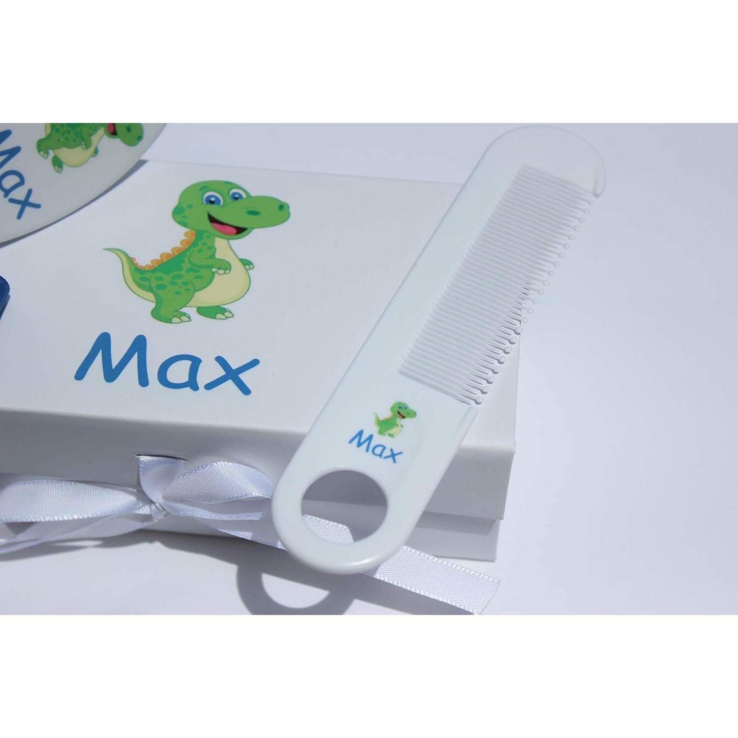 Set de Cepillo y Peine Personalizado Bebé - Inicial Floral