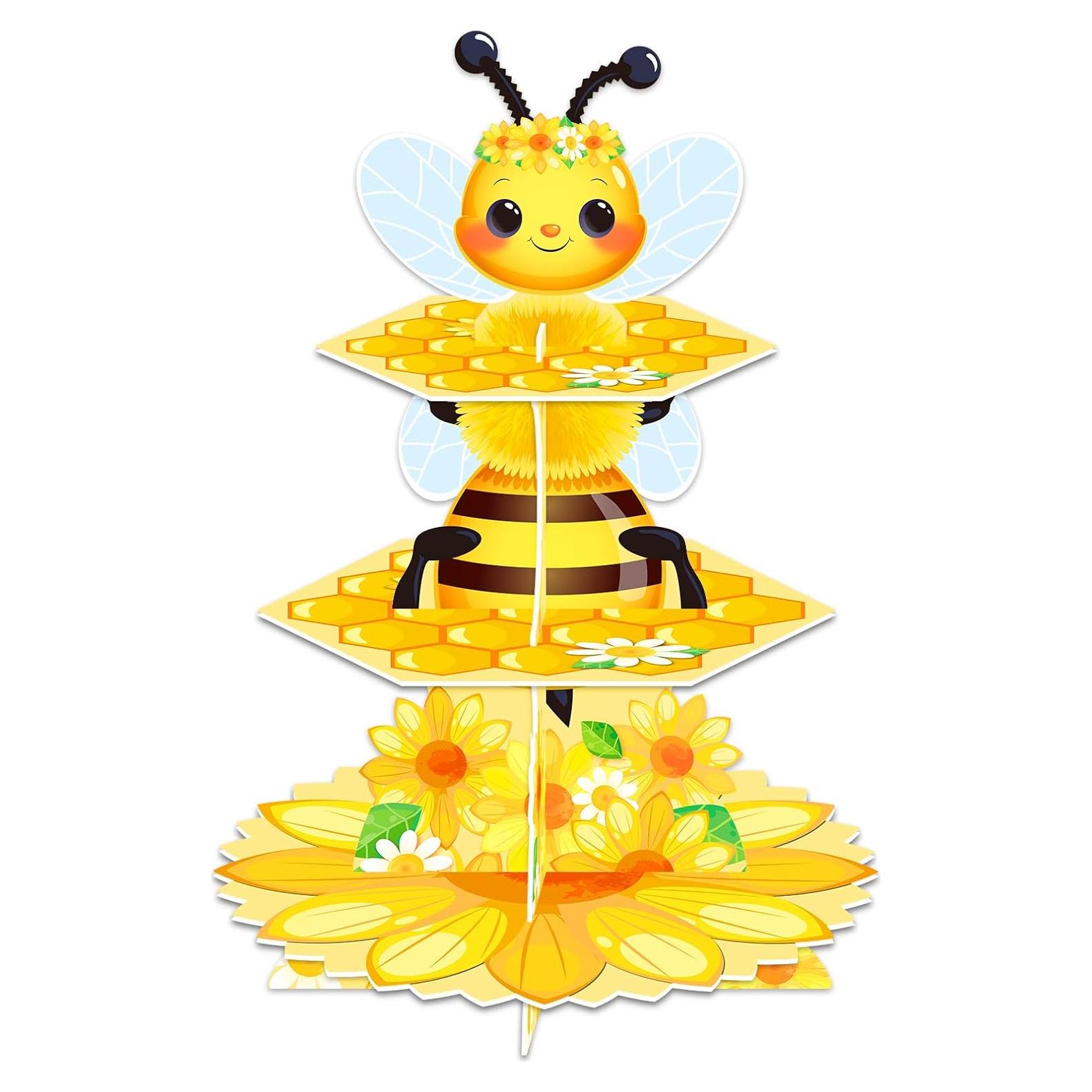 Soporte para Cupcakes de Abeja WEEPA 3 Niveles Decoración Fiesta