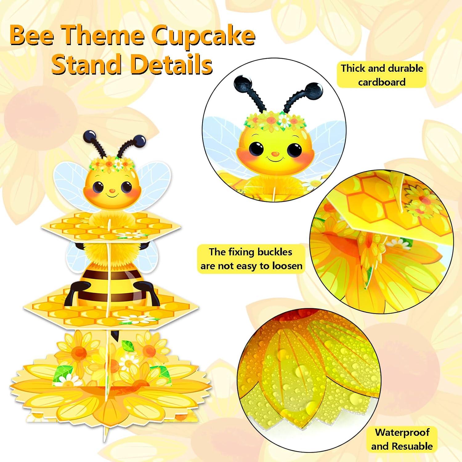 Soporte para Cupcakes de Abeja WEEPA 3 Niveles Decoración Fiesta