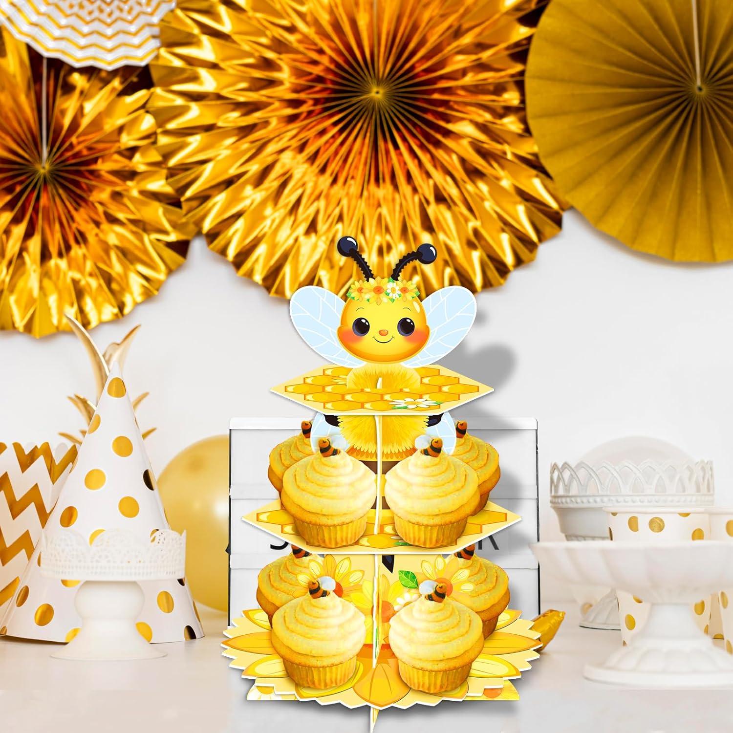 Soporte para Cupcakes de Abeja WEEPA 3 Niveles Decoración Fiesta