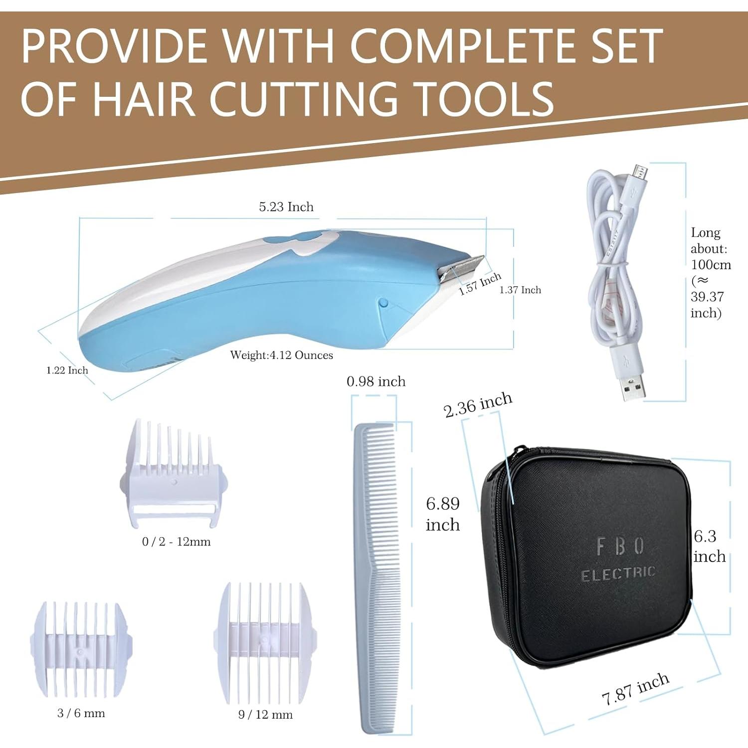 Cortadora de Cabello FBO G-1555 - Silenciosa y Recargable