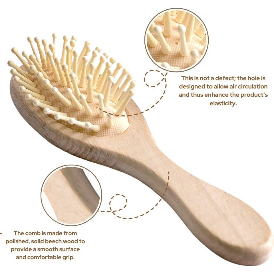 Juego de Cepillos y Peines para Bebés Evteks - Cuidado Suave