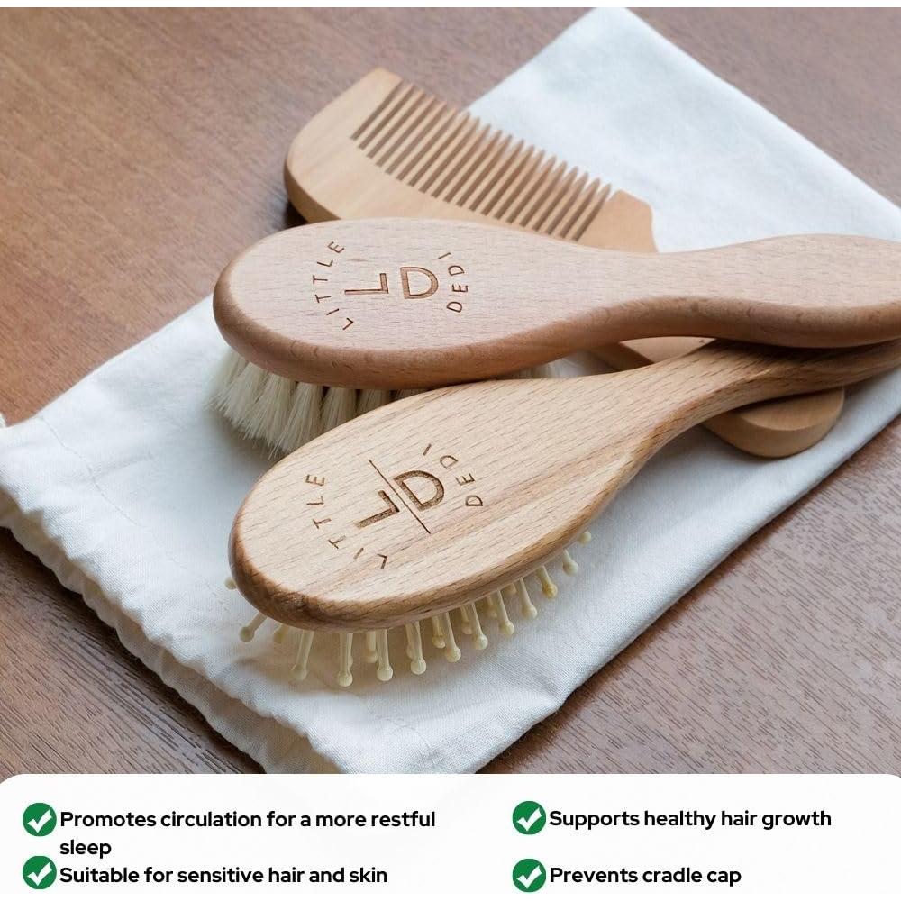 Juego de Cepillos y Peines para Bebés Evteks - Cuidado Suave