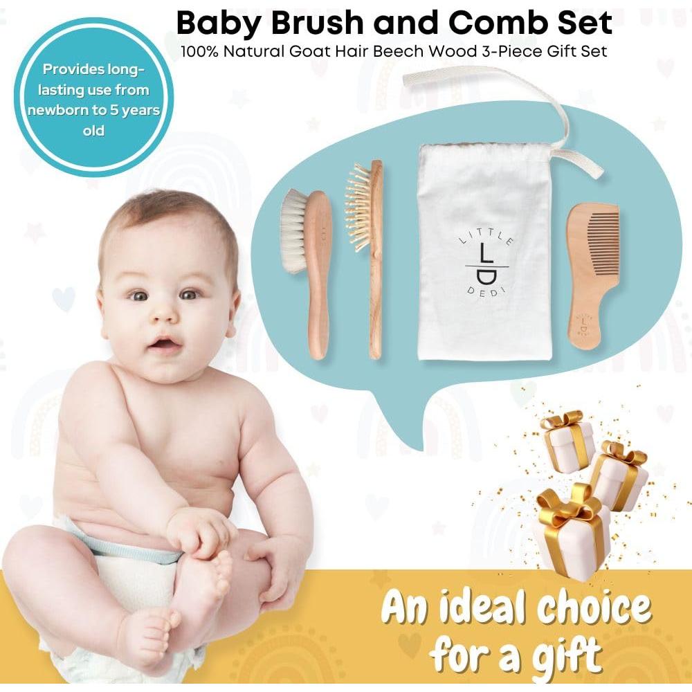 Juego de Cepillos y Peines para Bebés Evteks - Cuidado Suave