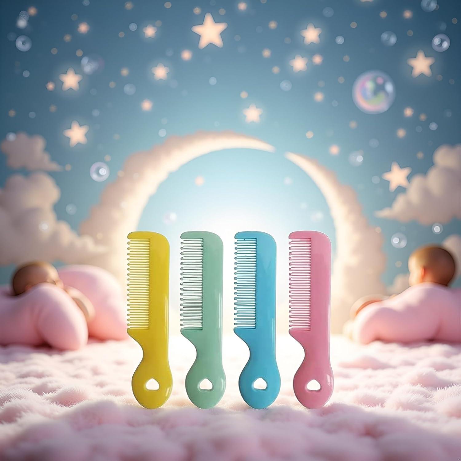 Set de 4 Cepillos para Bebé Xinjincang con Puntas Coloridas