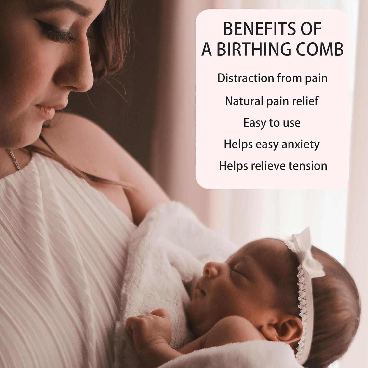 Peine de Madera Natural NICECRAFT para Parto y Cuidado Posparto