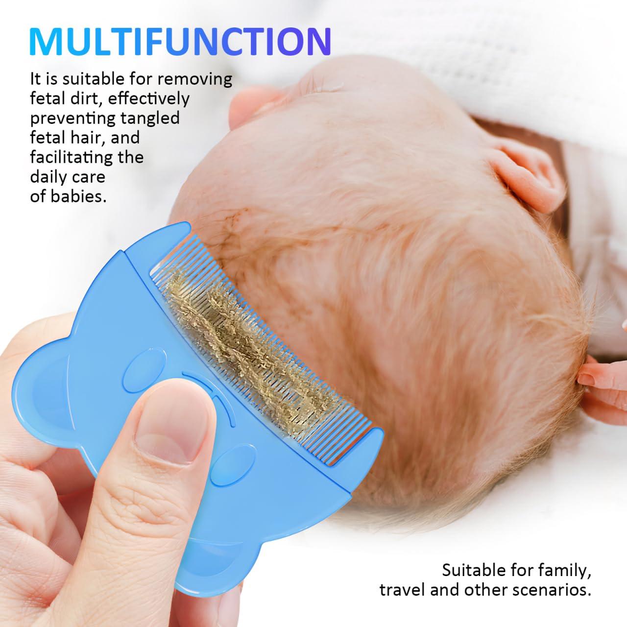 Peines para Bebé VOSAREA 2pcs Oso - Cuidado Suave Costra Cuna