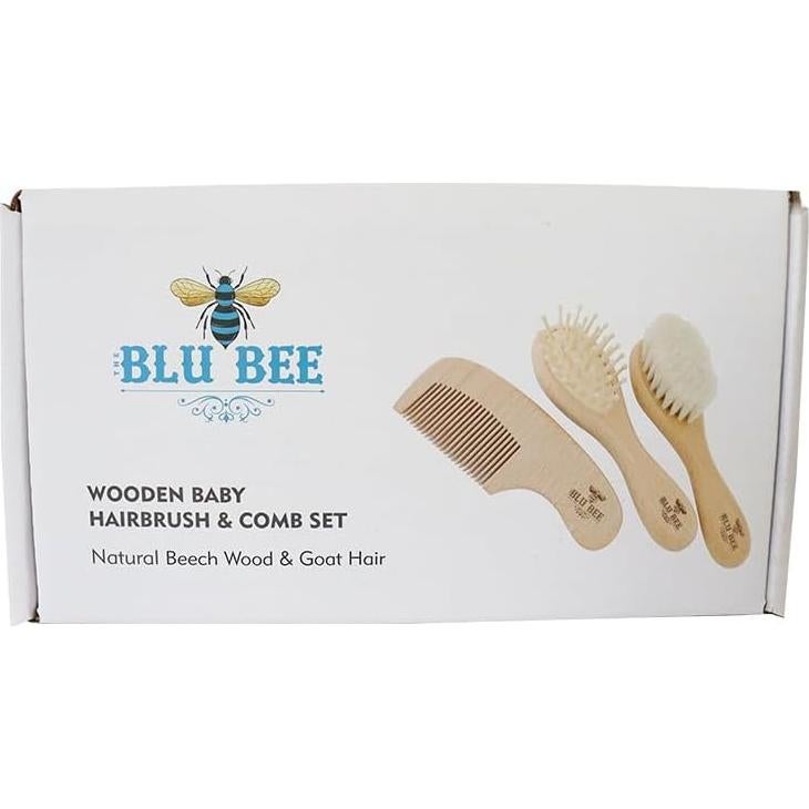 Conjunto Cepillo y Peine Madera The Hat Pros 3 en 1 Bebés