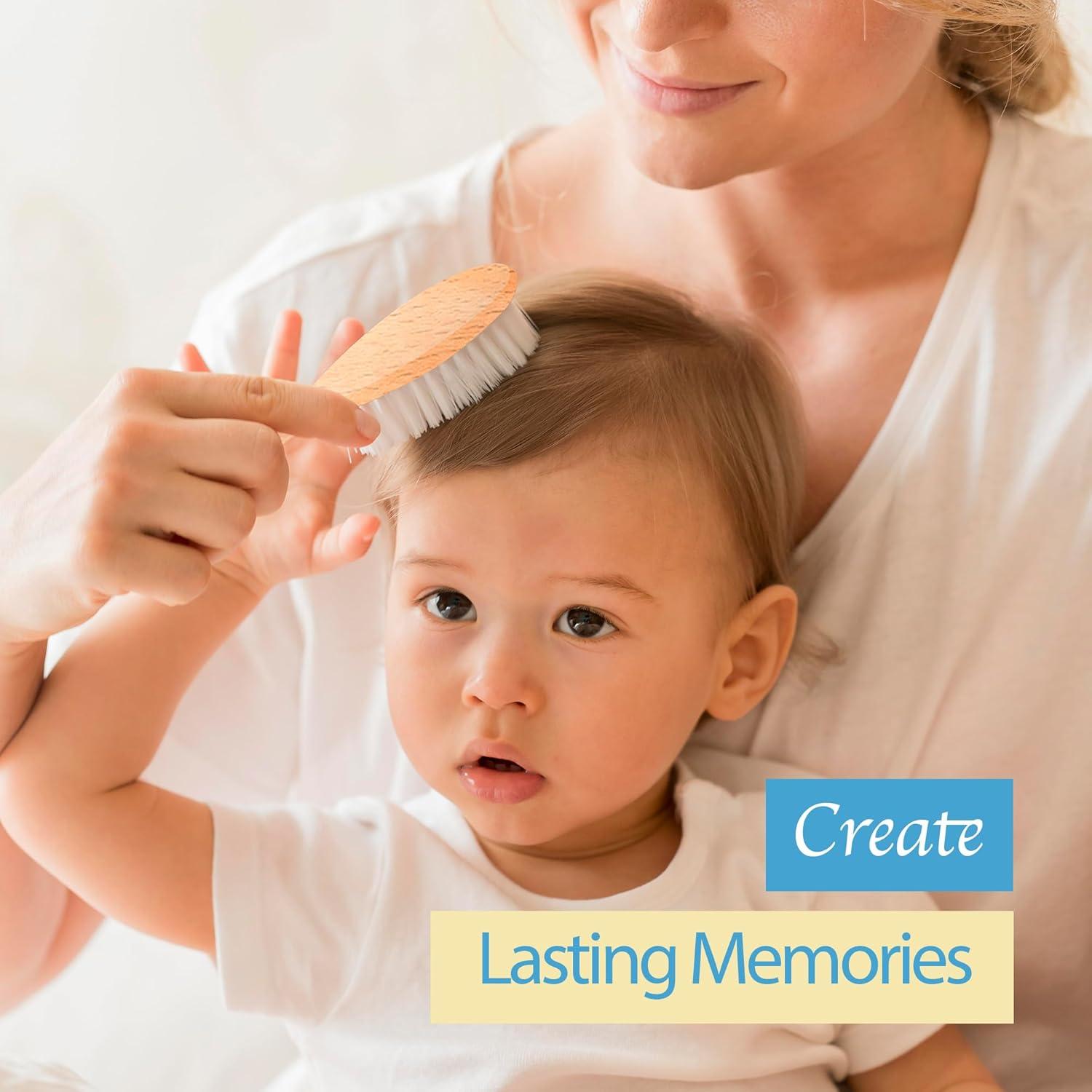 Conjunto Cepillo y Peine Madera The Hat Pros 3 en 1 Bebés