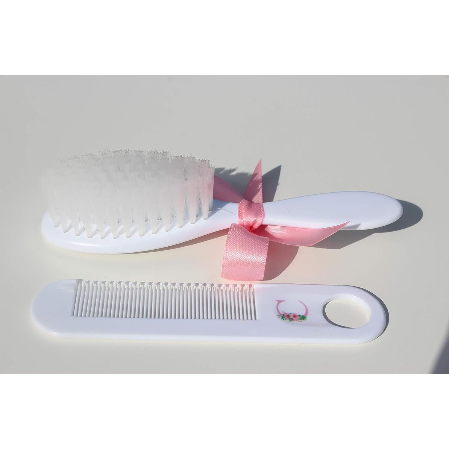 Juego de Cepillo y Peine Personalizado Forever Rosa Bebé