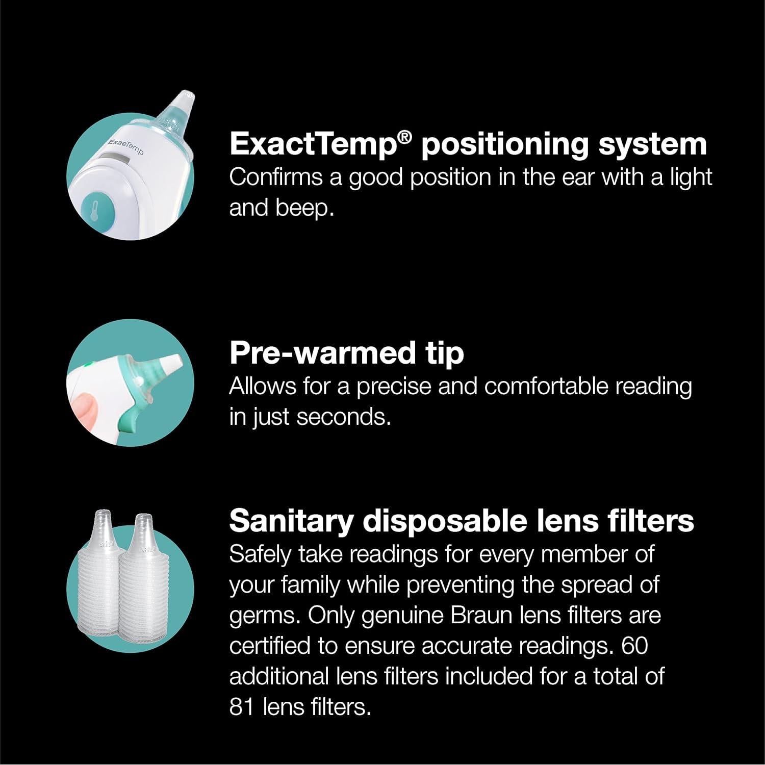 Termómetro de oído Braun ThermoScan 6 IRT6515 digital infrarrojo