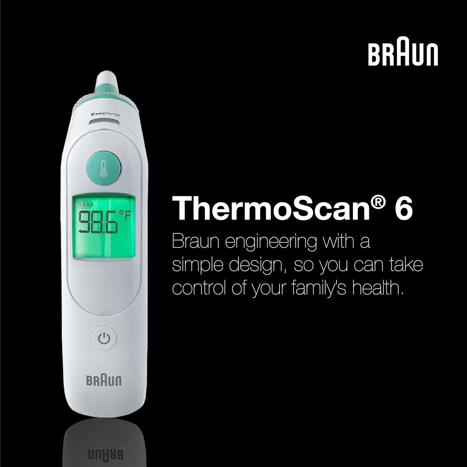 Termómetro de oído Braun ThermoScan 6 IRT6515 digital infrarrojo