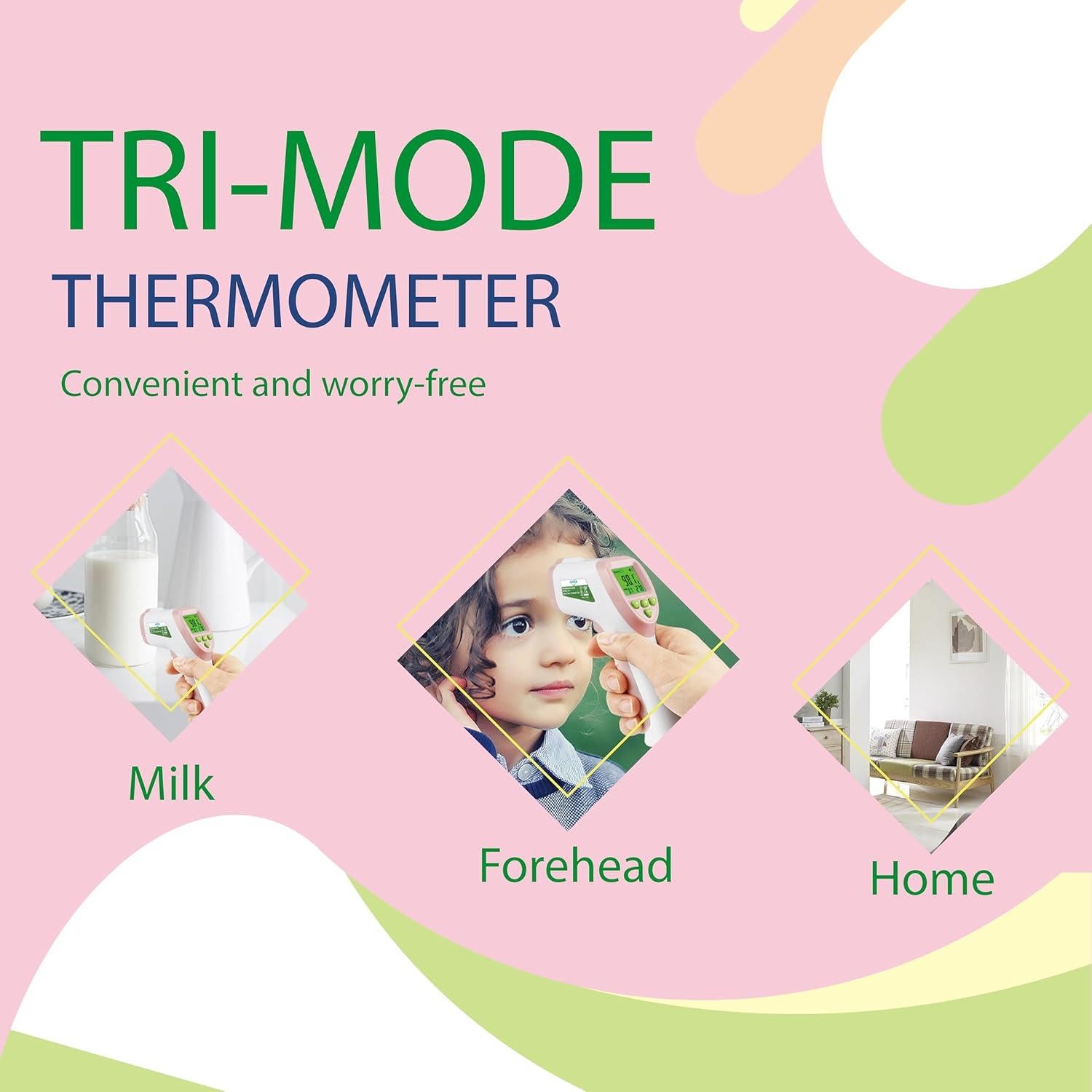 Termómetro Digital Infrarrojo Elate Rosa Sin Contacto Grado Médico