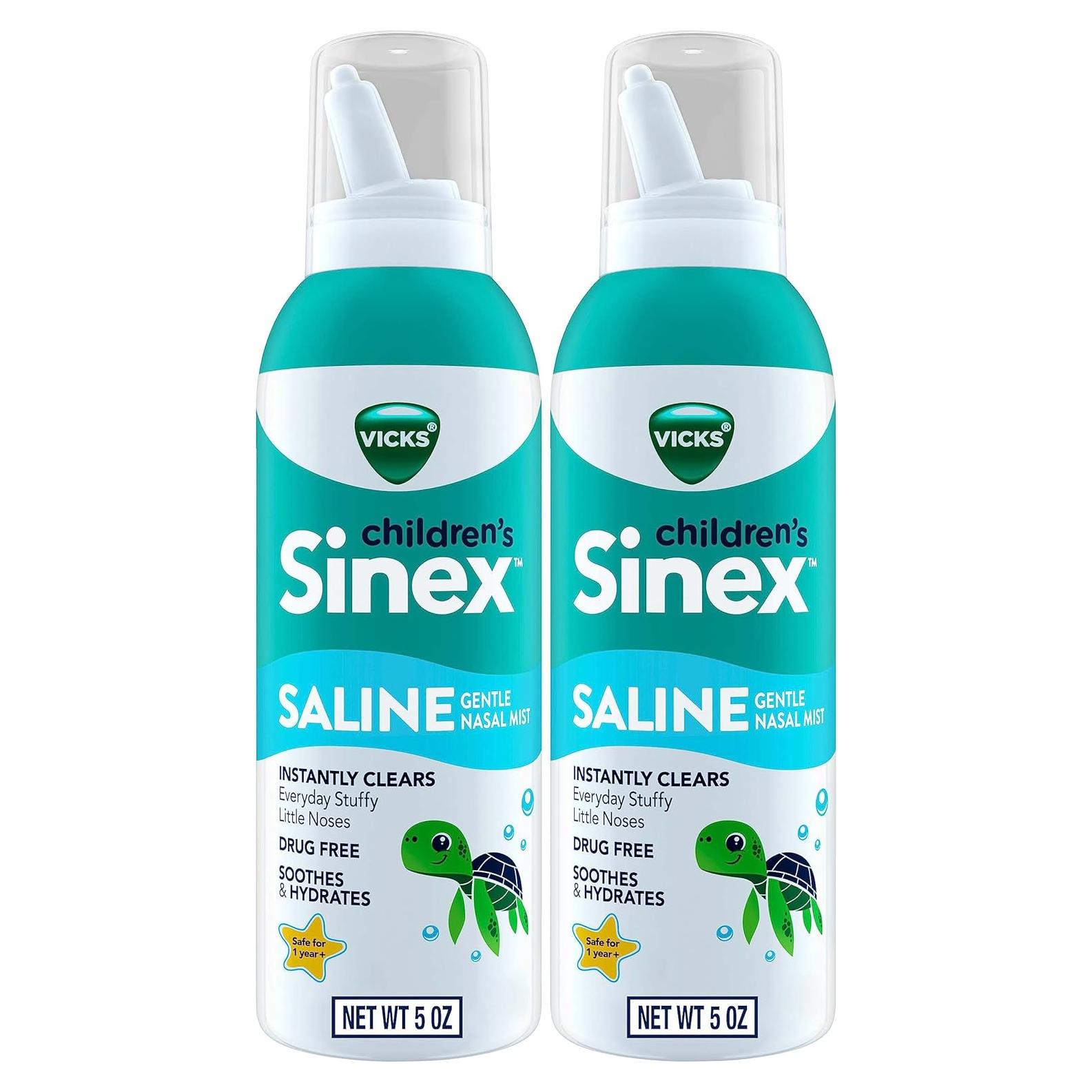 Spray Nasal Salino Vicks Sinex para Niños 142g x 2