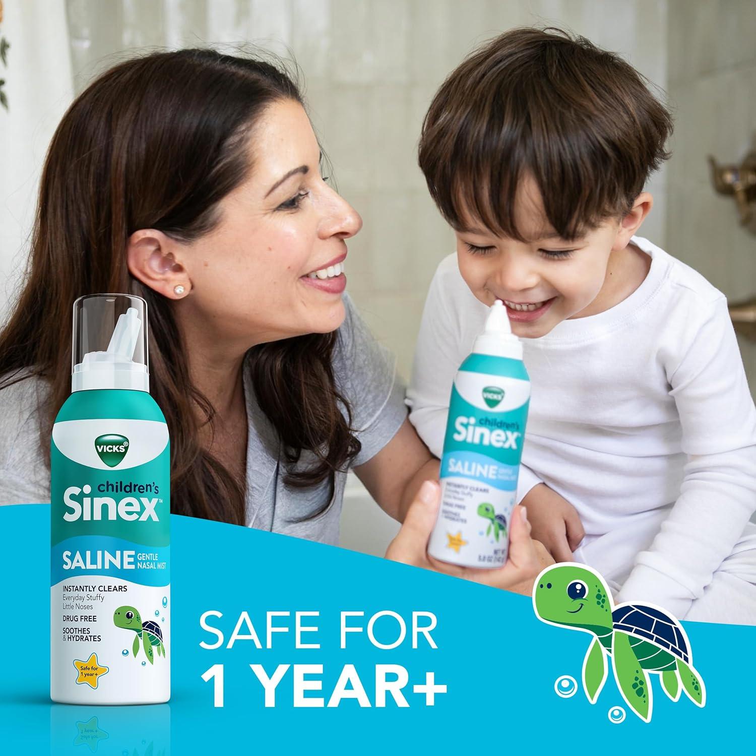 Spray Nasal Salino Vicks Sinex para Niños 142g x 2