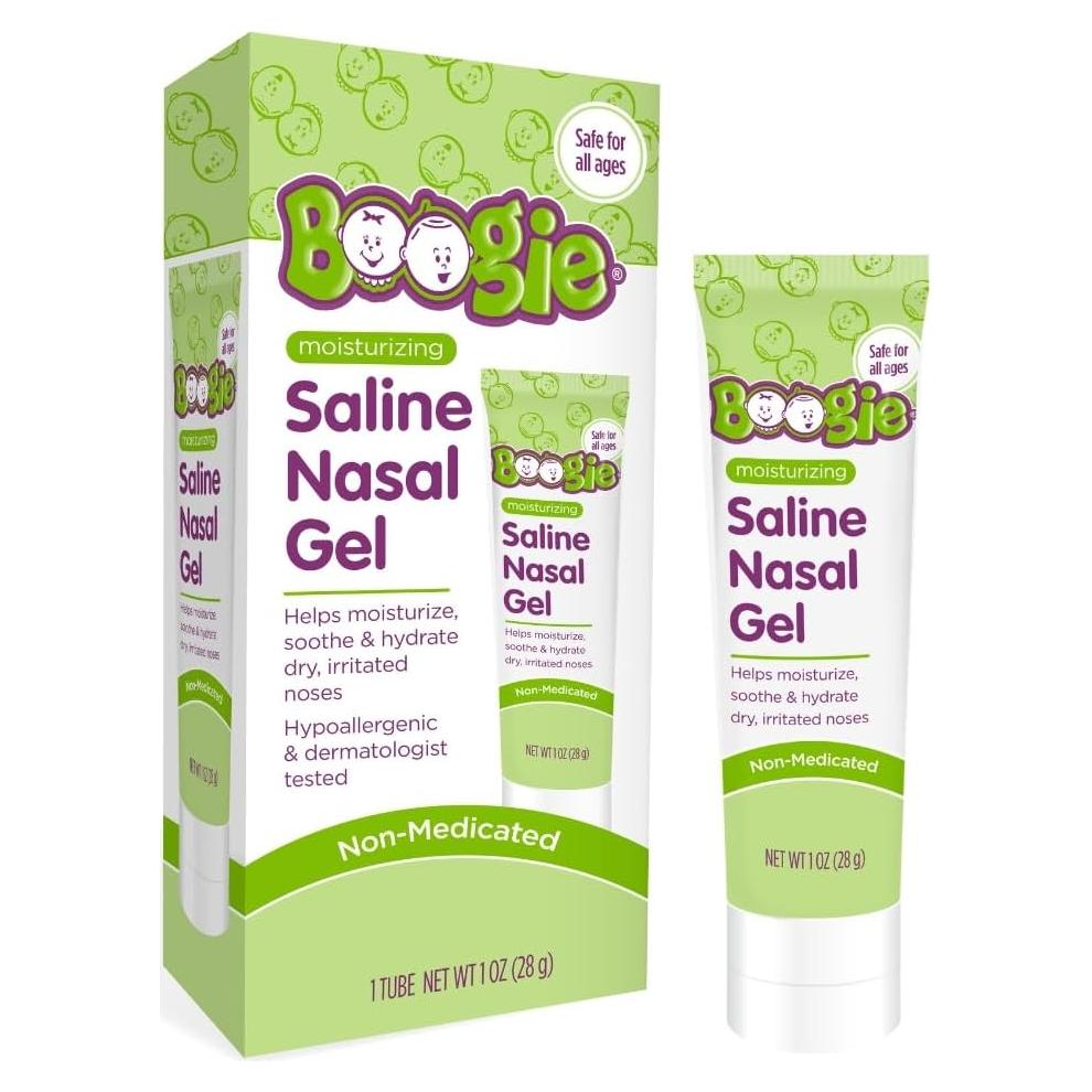 Gel Nasal Salino Boogie 49.6g con Aloe, Hidrata Narices Secas