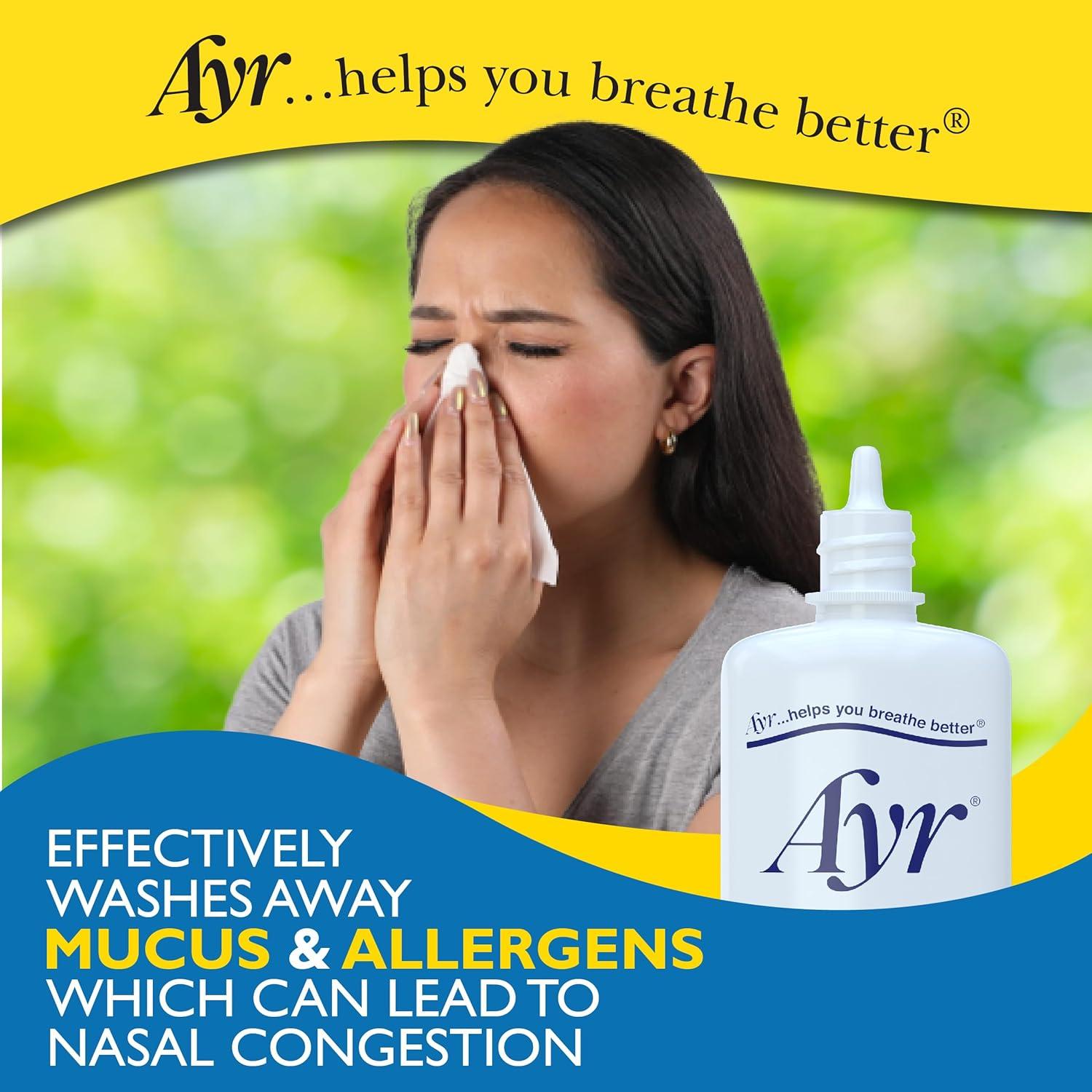 Ayr Rocío Salino Nasal 49.9 ml - Paquete de 6 Unidades