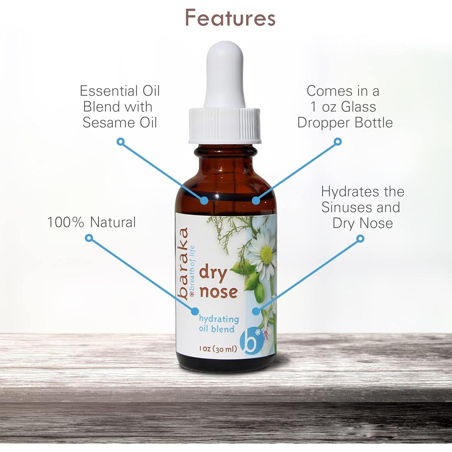 Hidratante Nasal Baraka - Aceites Esenciales Orgánicos 30 ml