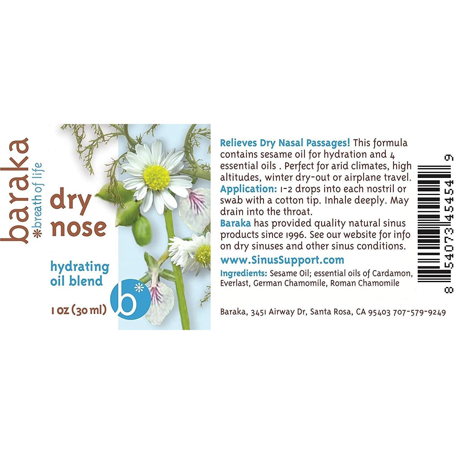 Hidratante Nasal Baraka - Aceites Esenciales Orgánicos 30 ml