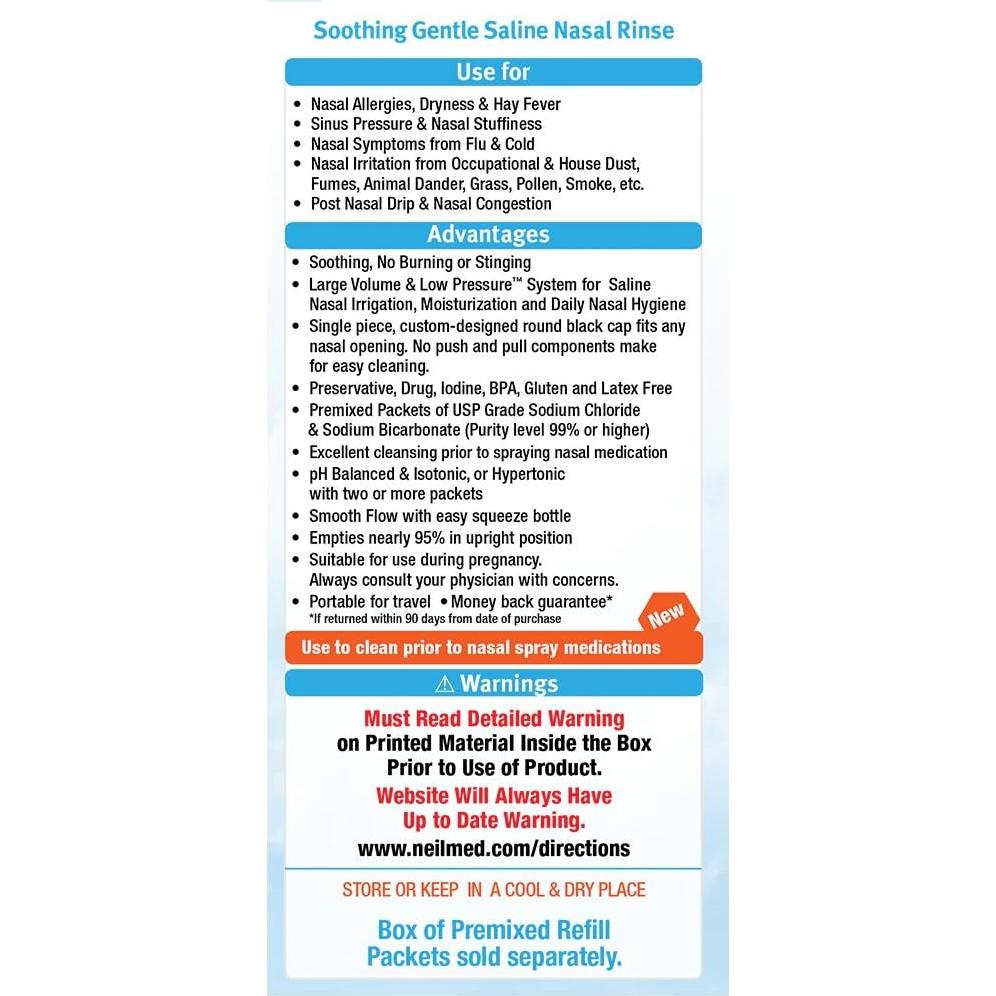 Kit de Inicio NeilMed Sinus Rinse Pediátrico 30 Paquetes