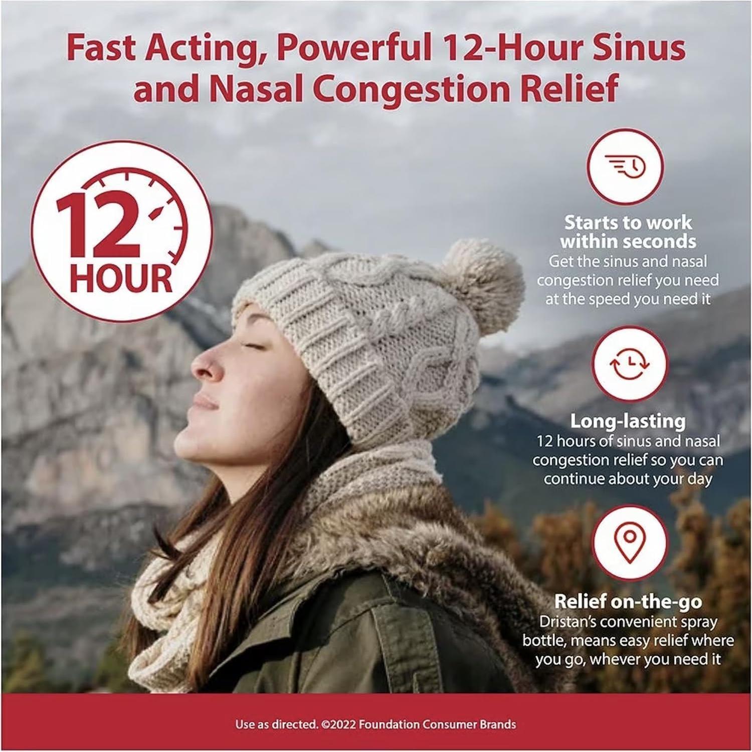 Dristan Spray Nasal Descongestionante 12 Horas 3 Unidades