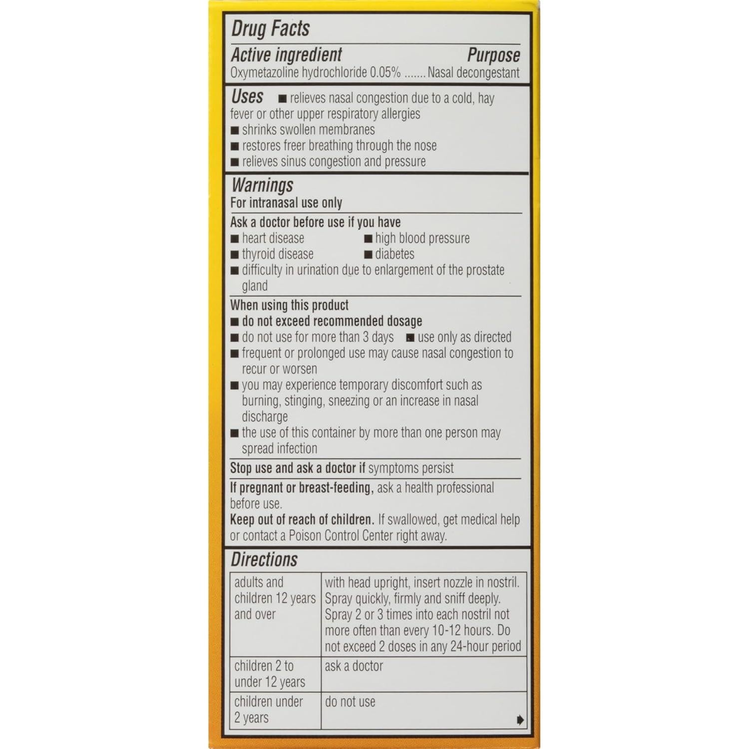 Dristan Spray Nasal Descongestionante 12 Horas 3 Unidades