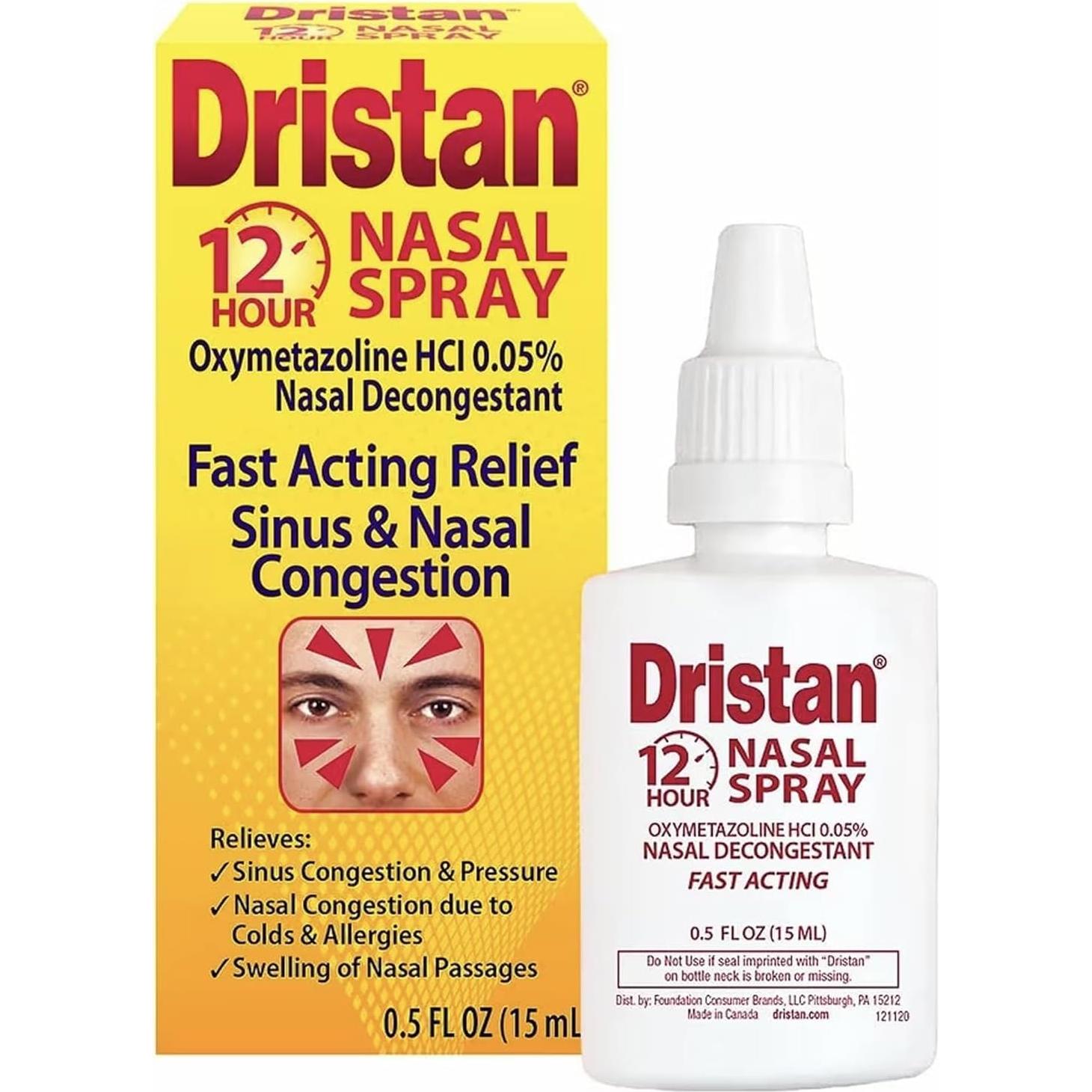 Dristan Spray Nasal Descongestionante 12 Horas 3 Unidades