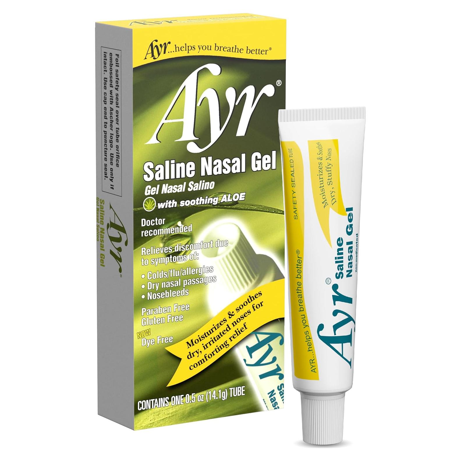 Gel Nasal Salino Ayr 14.79 ml con Aloe Calmante - Hidratación