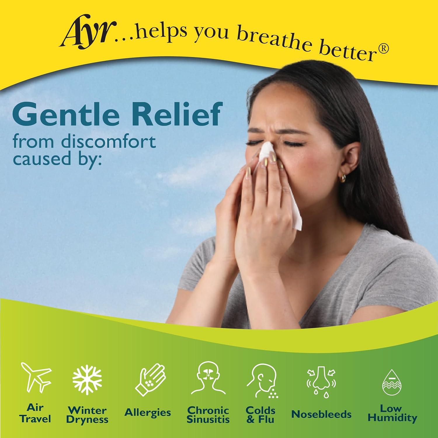 Gel Nasal Salino Ayr 14.79 ml con Aloe Calmante - Hidratación