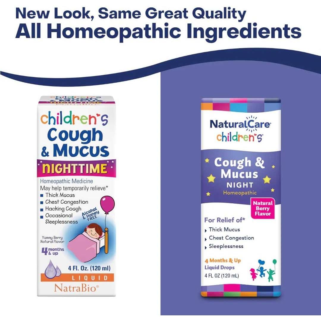 NaturalCare Jarabe Homeopático para Tos y Mucosidad Niños 113g