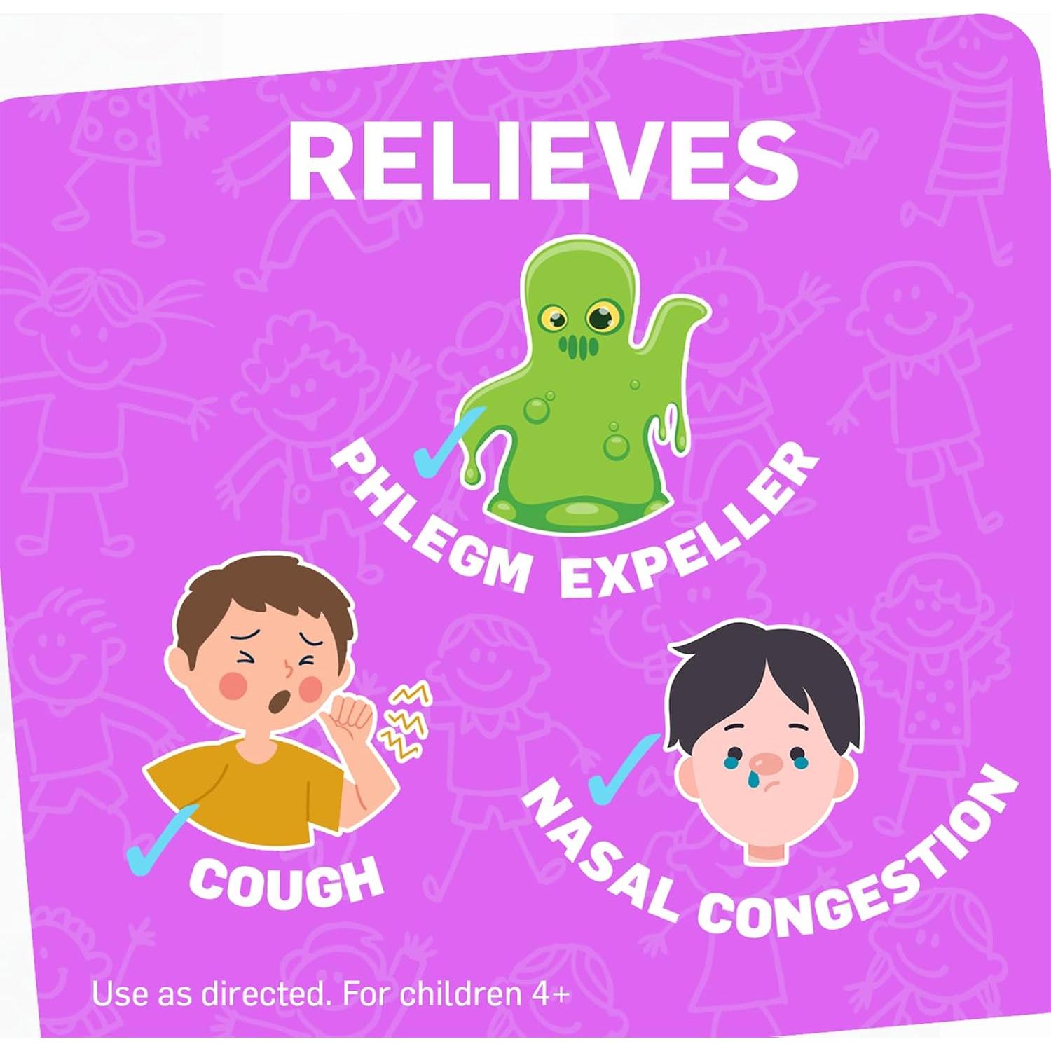 Jarabe para la tos infantil TUKOL 118.3 ml - Sabor uva