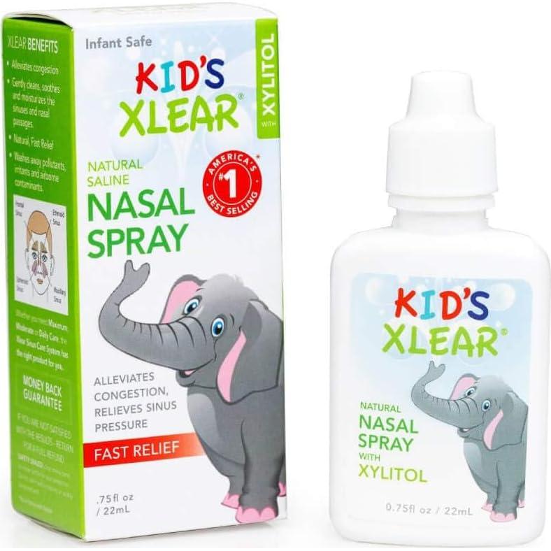 Spray Nasal Salino Natural Xlear con Xilitol - 2 Piezas