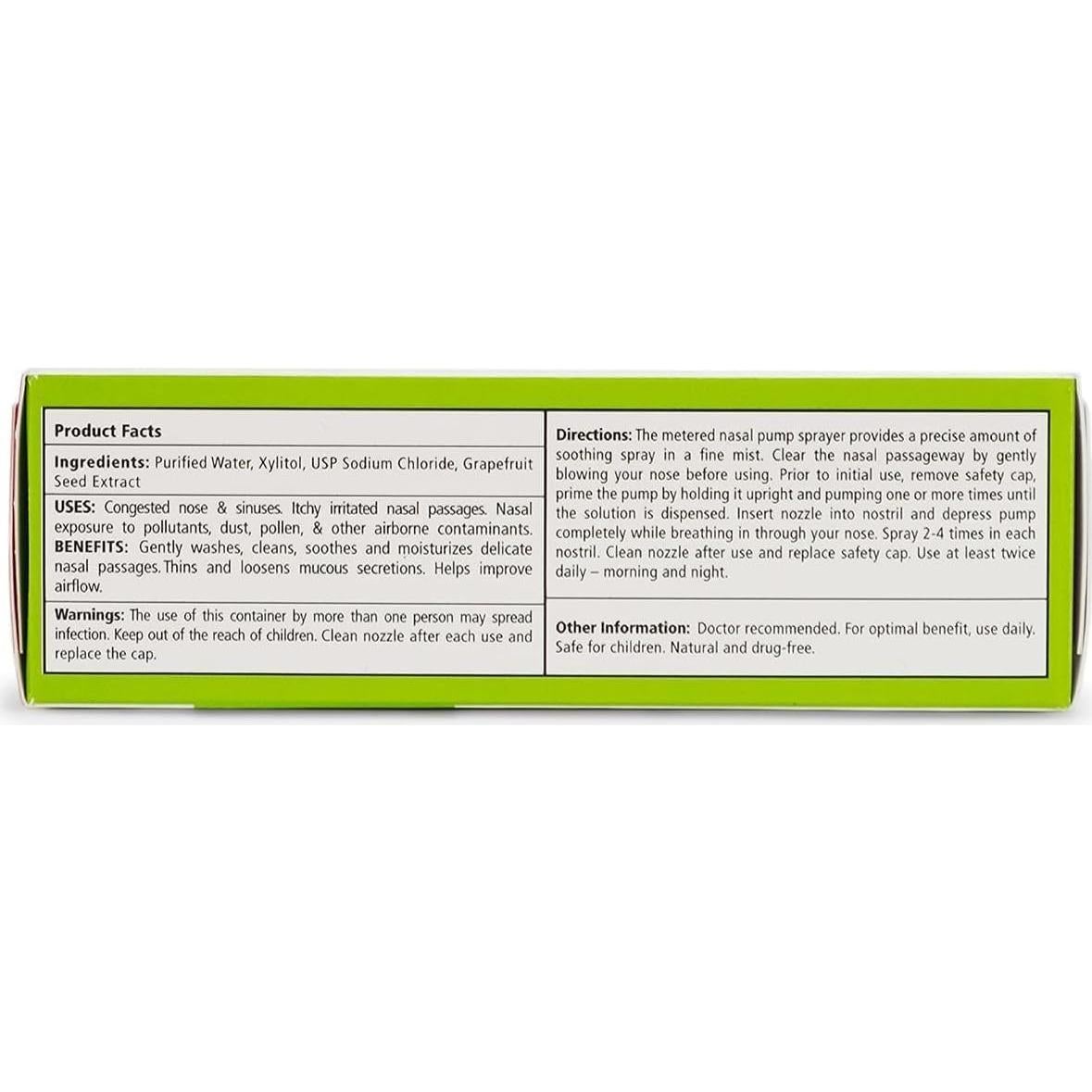 Spray Nasal Salino Natural Xlear con Xilitol - 2 Piezas