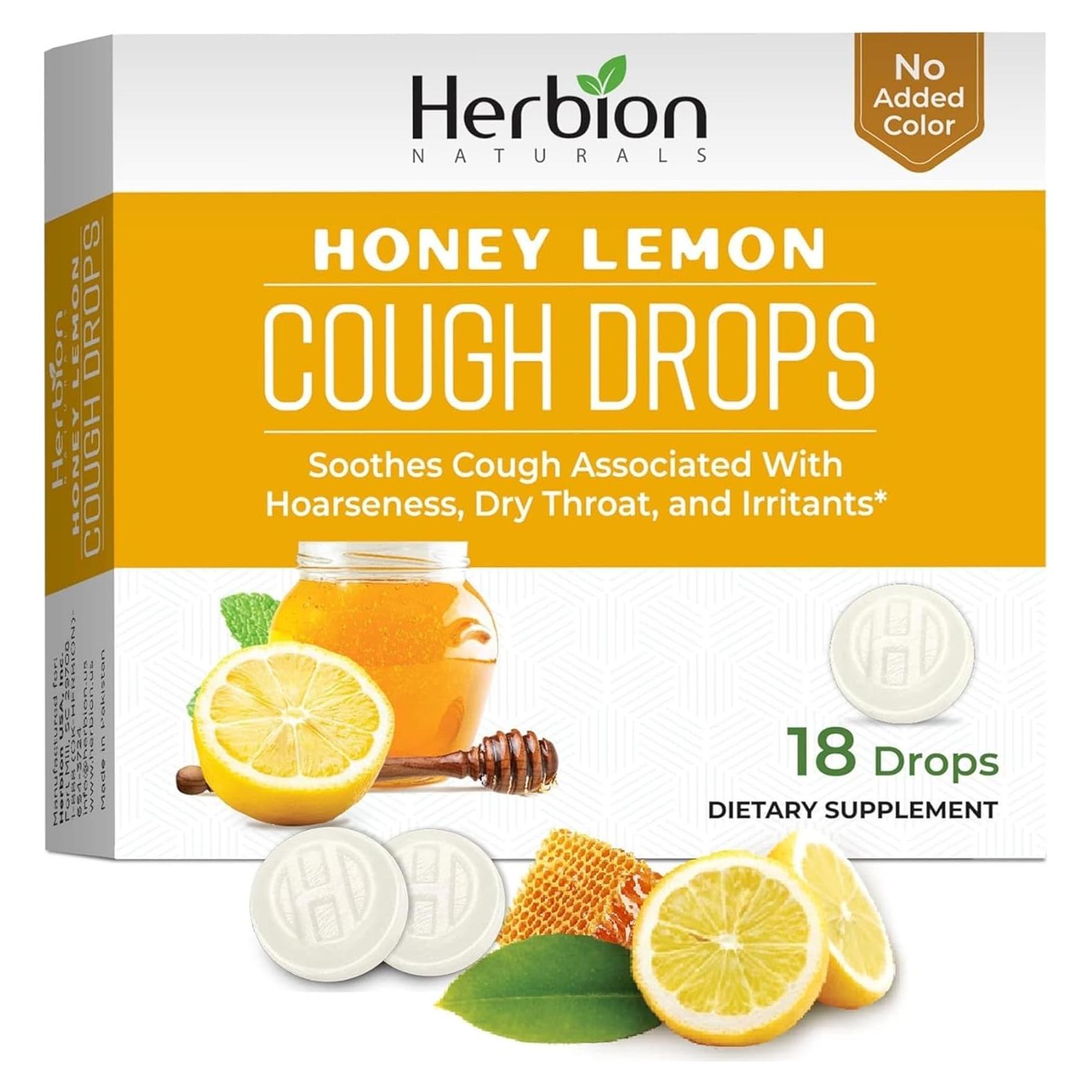 Caramelos para la Tos Herbion Naturals Miel Limón 18 Unidades