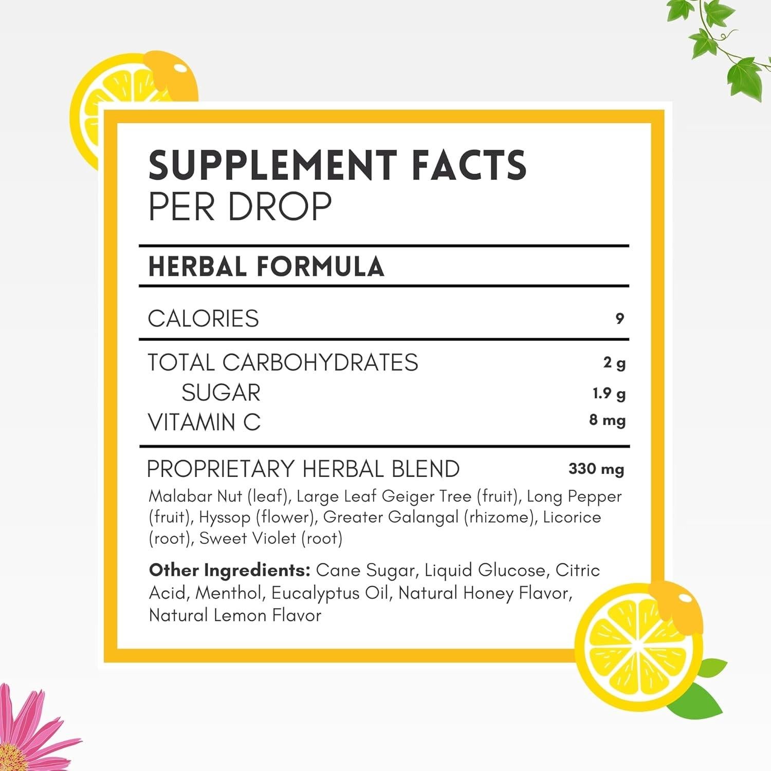 Caramelos para la Tos Herbion Naturals Miel Limón 18 Unidades