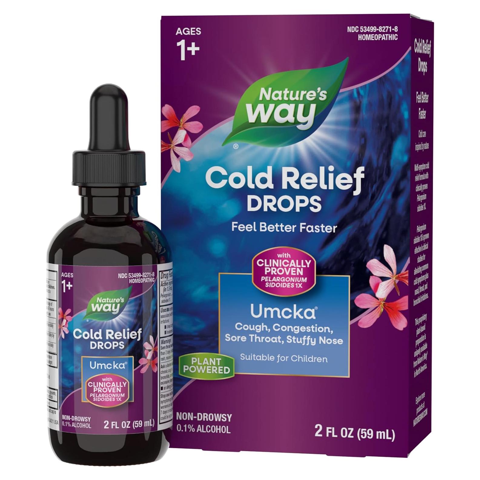 Gotas Homeopáticas Umcka ColdCare Nature's Way 59 ml Alivio Resfriado