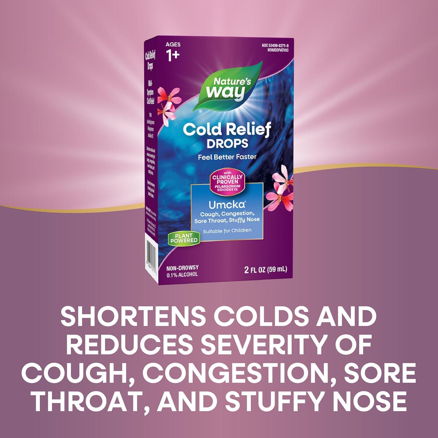 Gotas Homeopáticas Umcka ColdCare Nature's Way 59 ml Alivio Resfriado