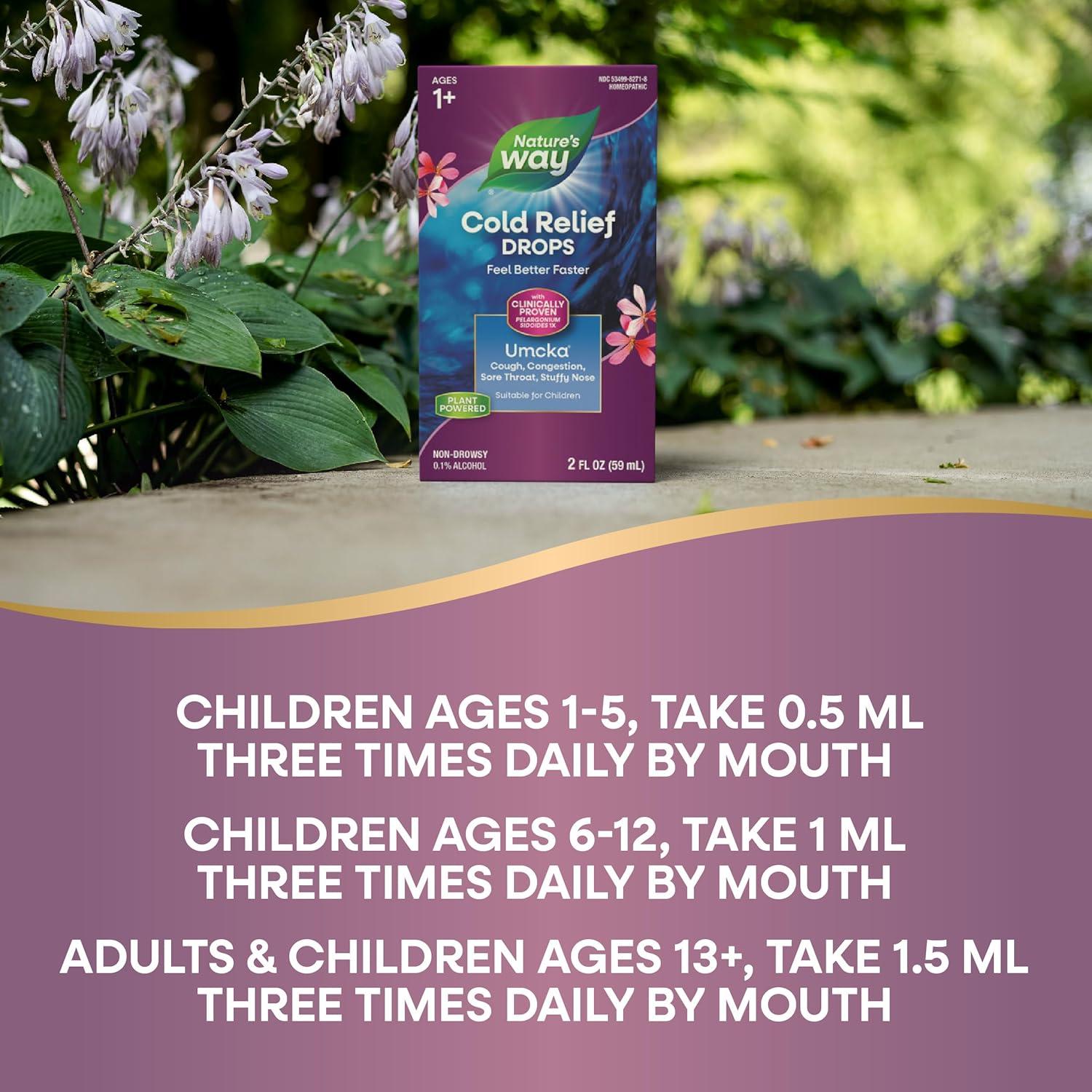 Gotas Homeopáticas Umcka ColdCare Nature's Way 59 ml Alivio Resfriado