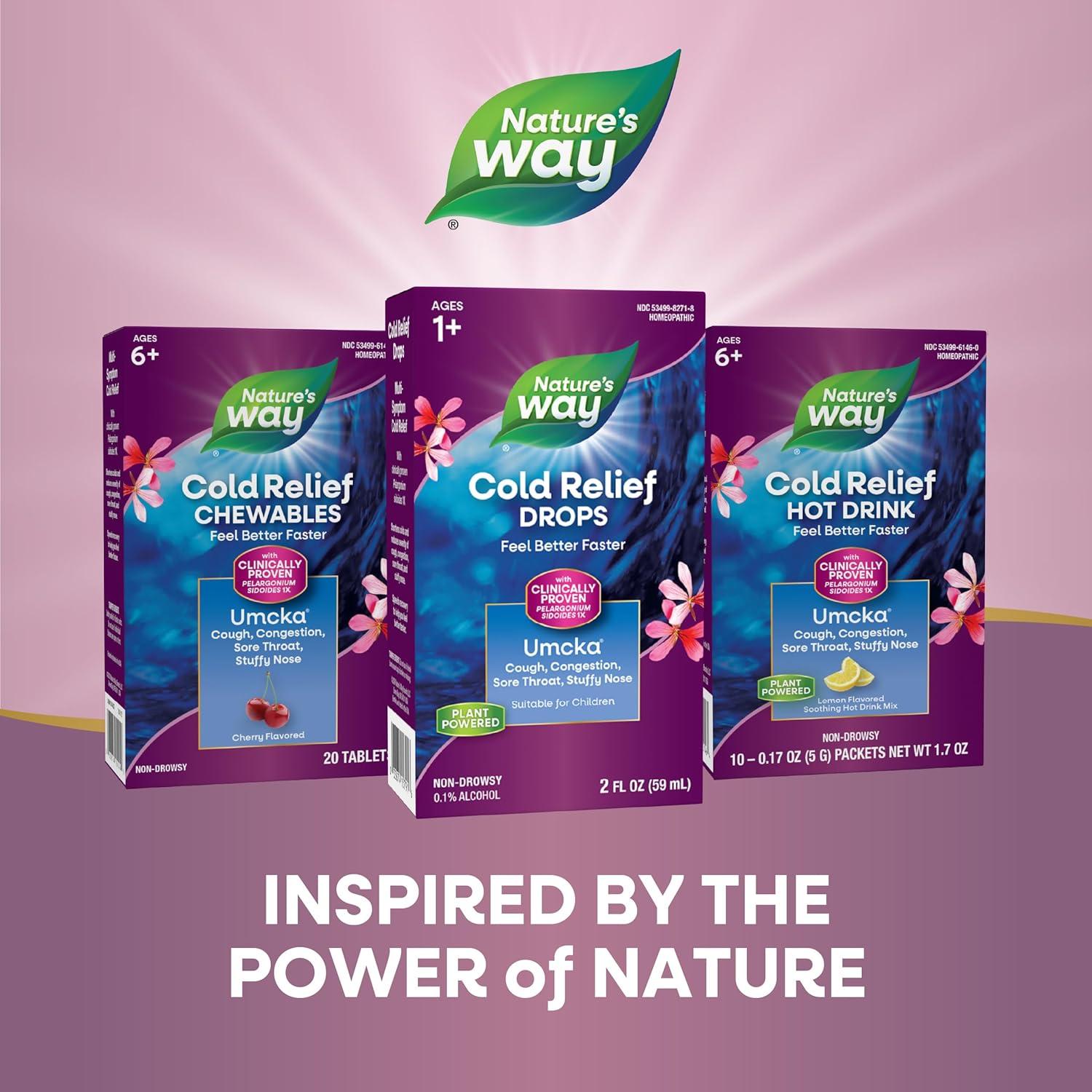 Gotas Homeopáticas Umcka ColdCare Nature's Way 59 ml Alivio Resfriado