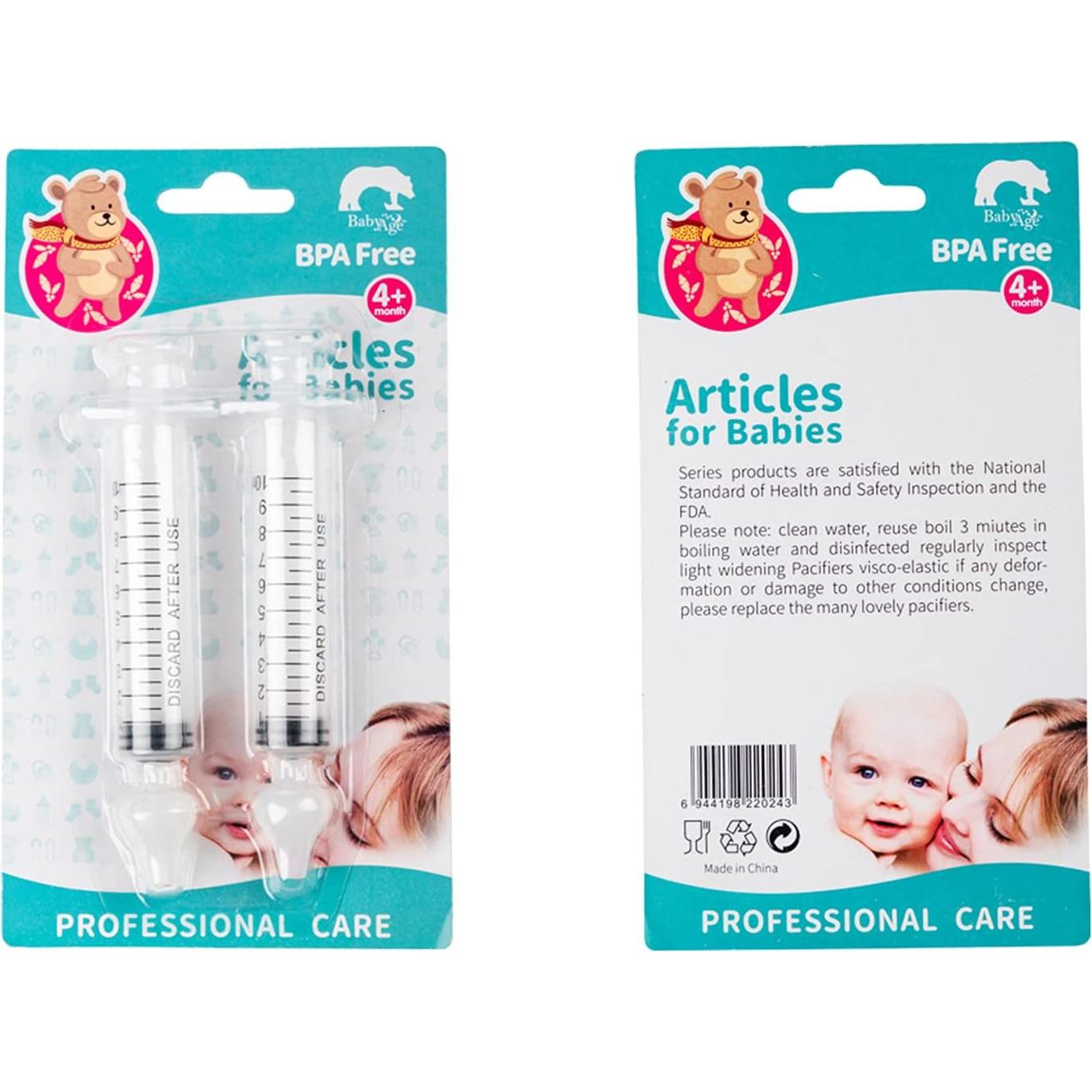 Irrigador Nasal Infantil Terizger 10ml Jeringa Portátil