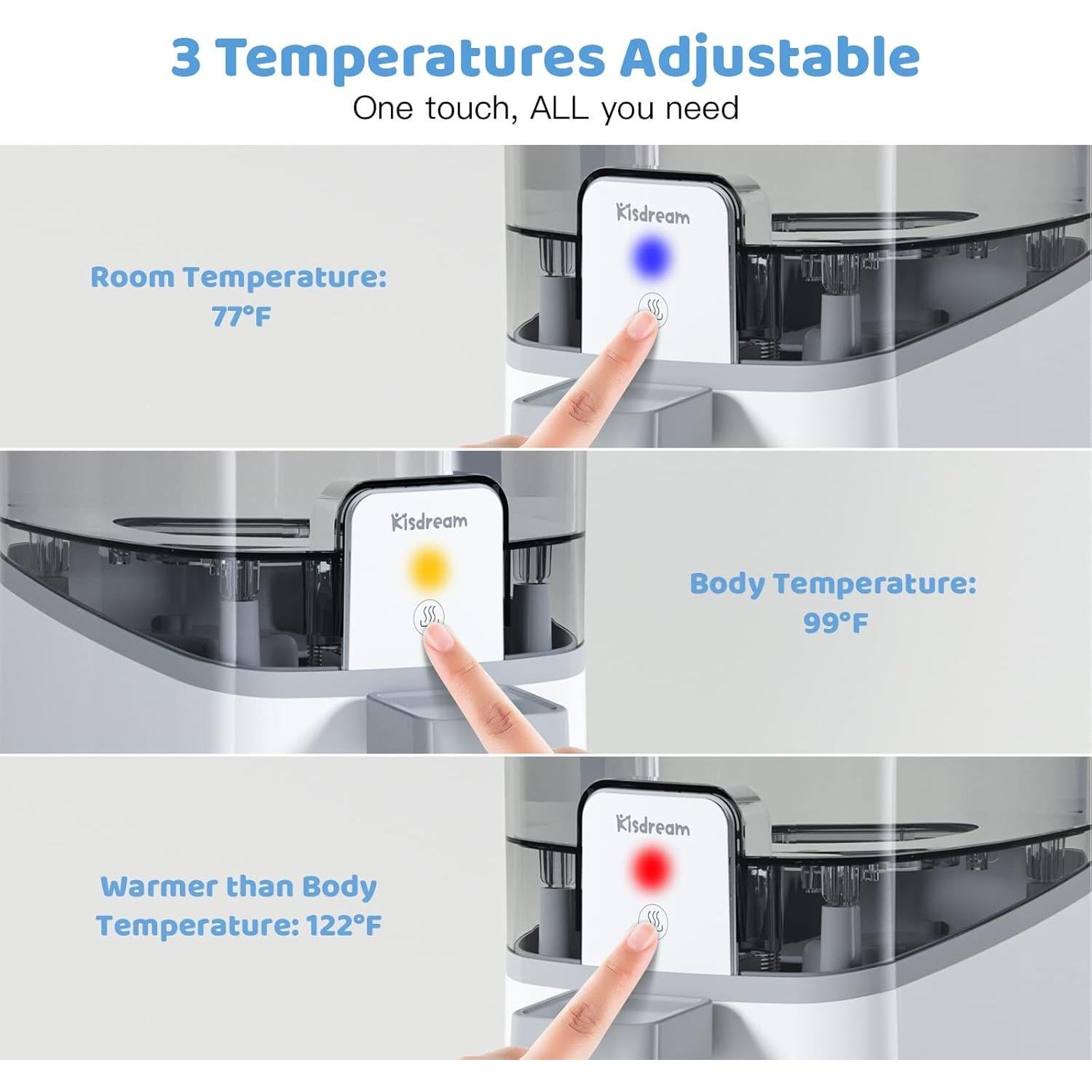 Calentador de Agua Instantáneo Kisdream 1.6L con Termostato 24h