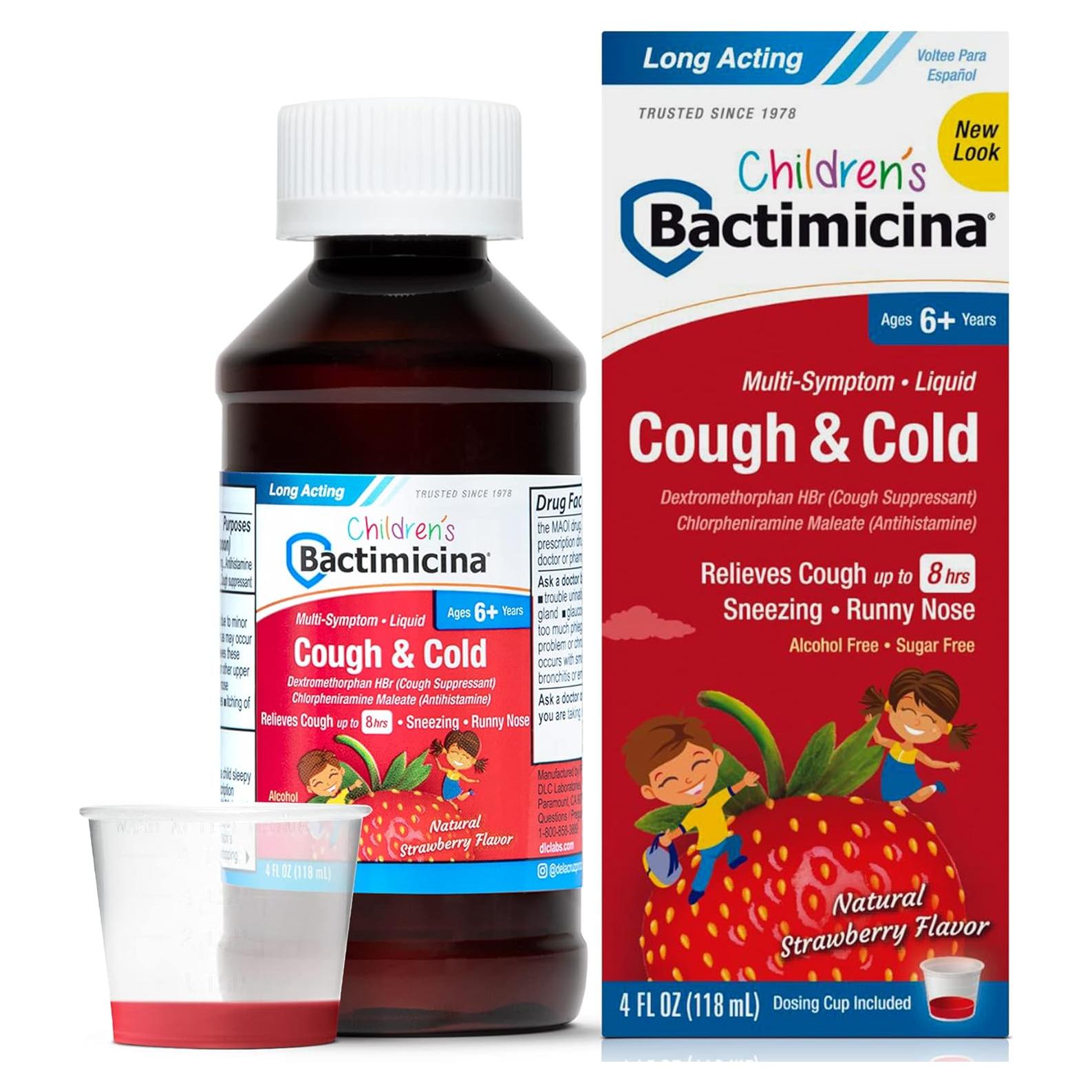 Bactimicina Jarabe para la Tos Infantil 118 ml Sabor Fresa
