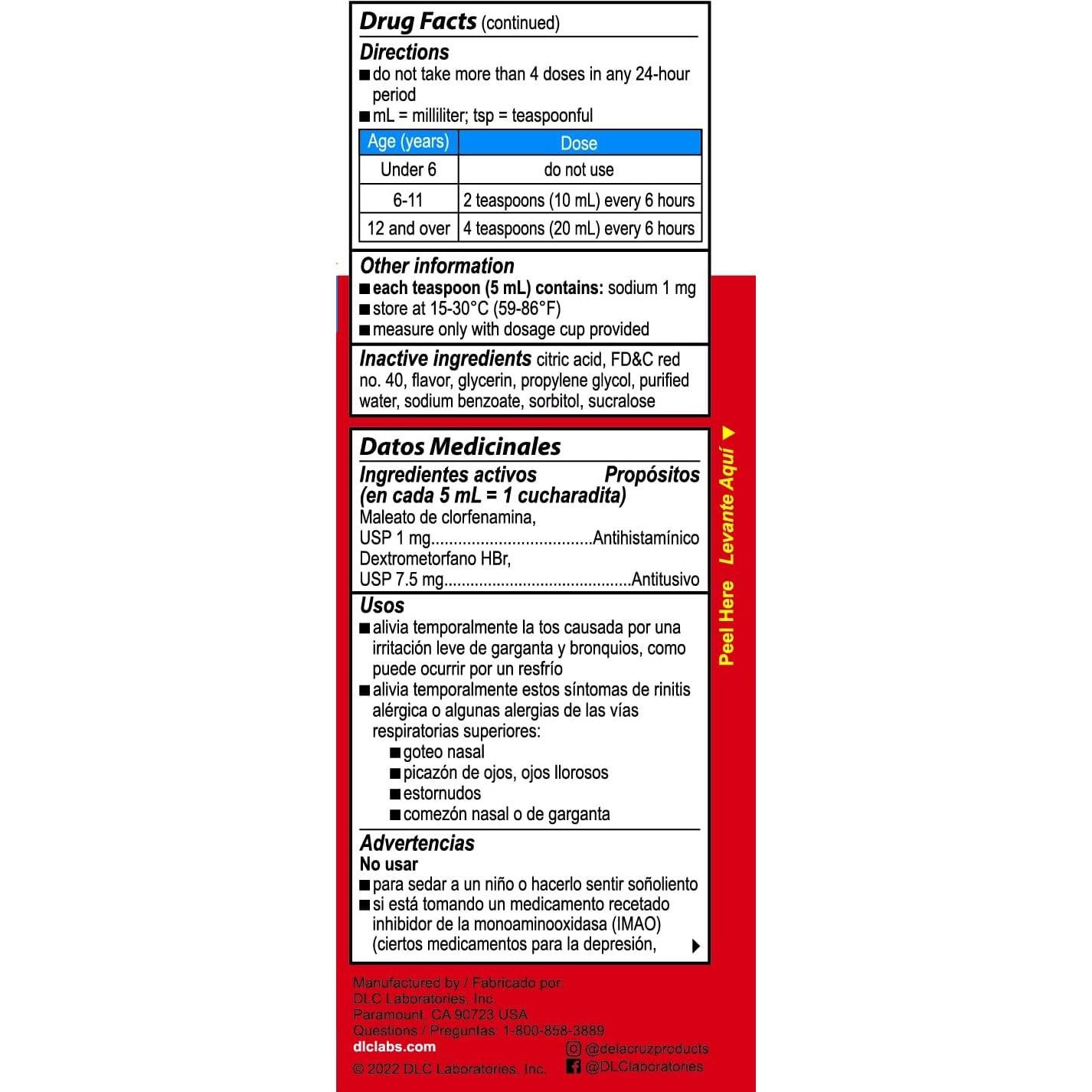 Bactimicina Jarabe para la Tos Infantil 118 ml Sabor Fresa