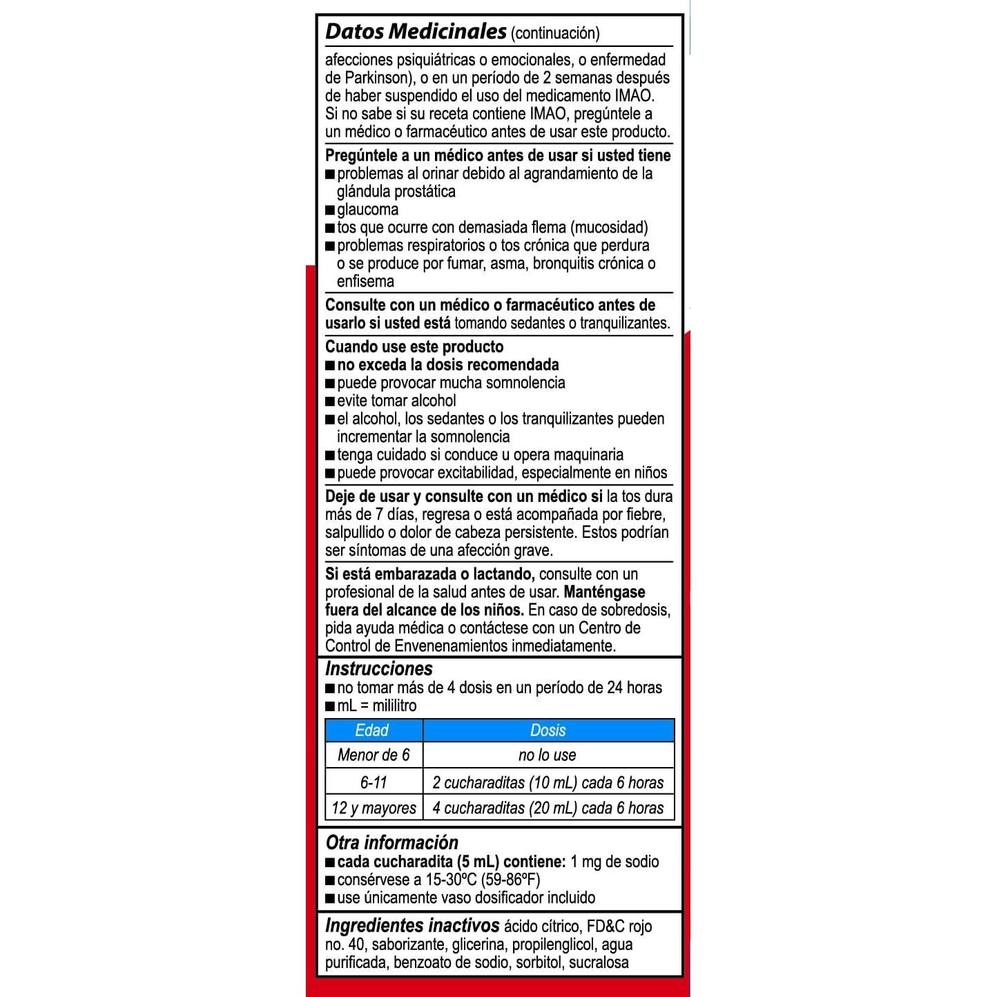 Bactimicina Jarabe para la Tos Infantil 118 ml Sabor Fresa