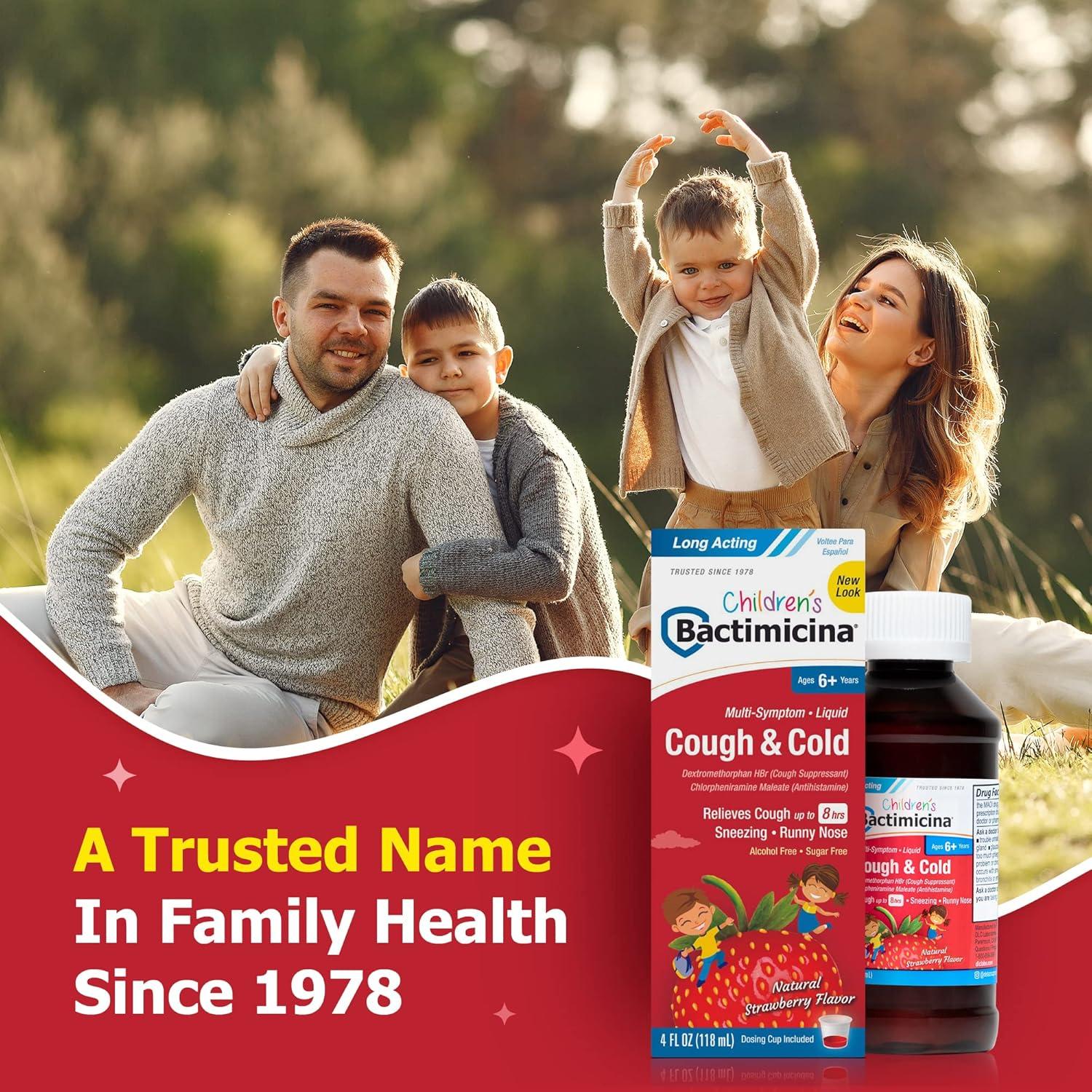 Bactimicina Jarabe para la Tos Infantil 118 ml Sabor Fresa